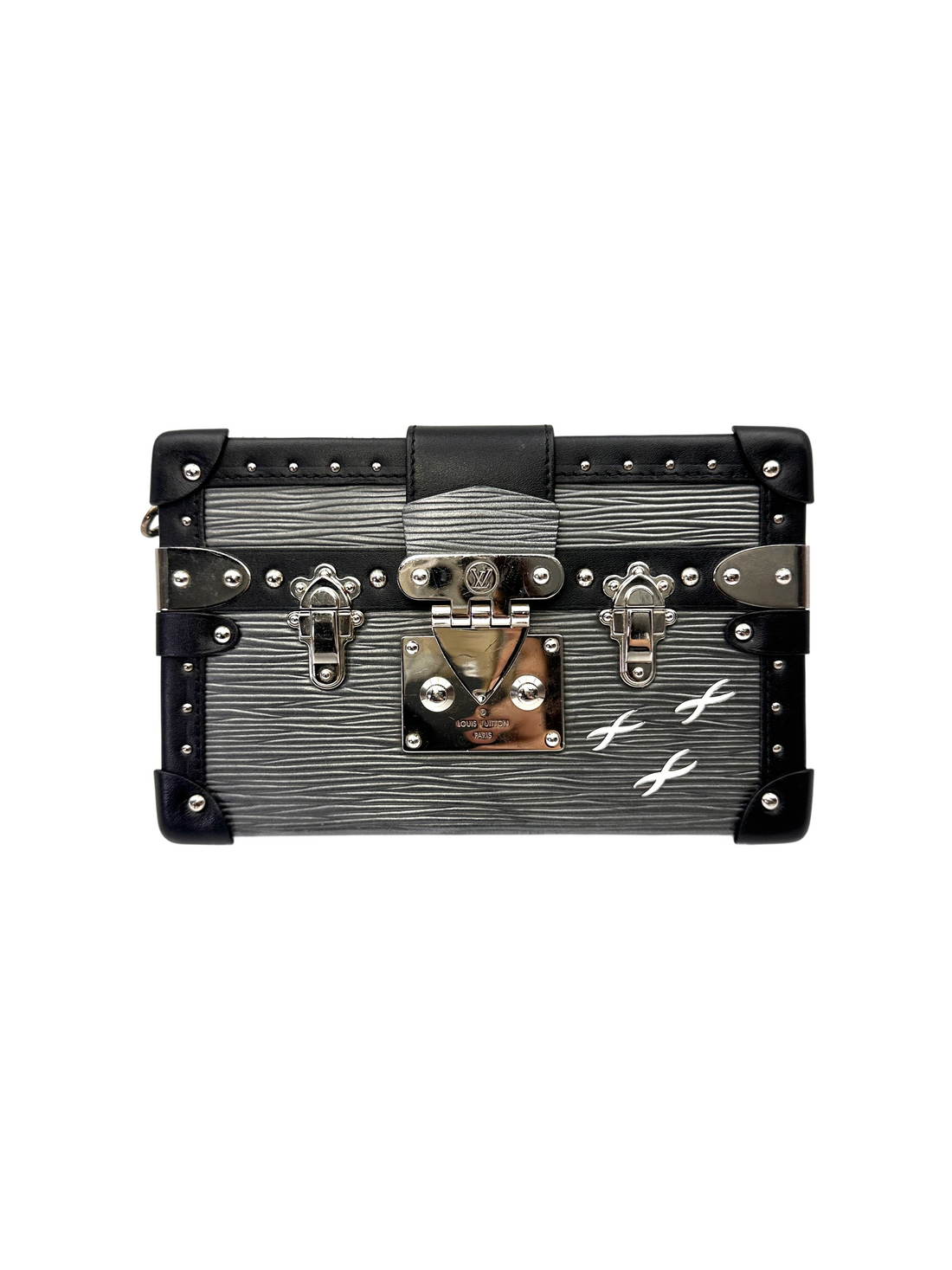 Louis Vuitton Petite Malle Black Epi Leather Shoulder Bag LV3017