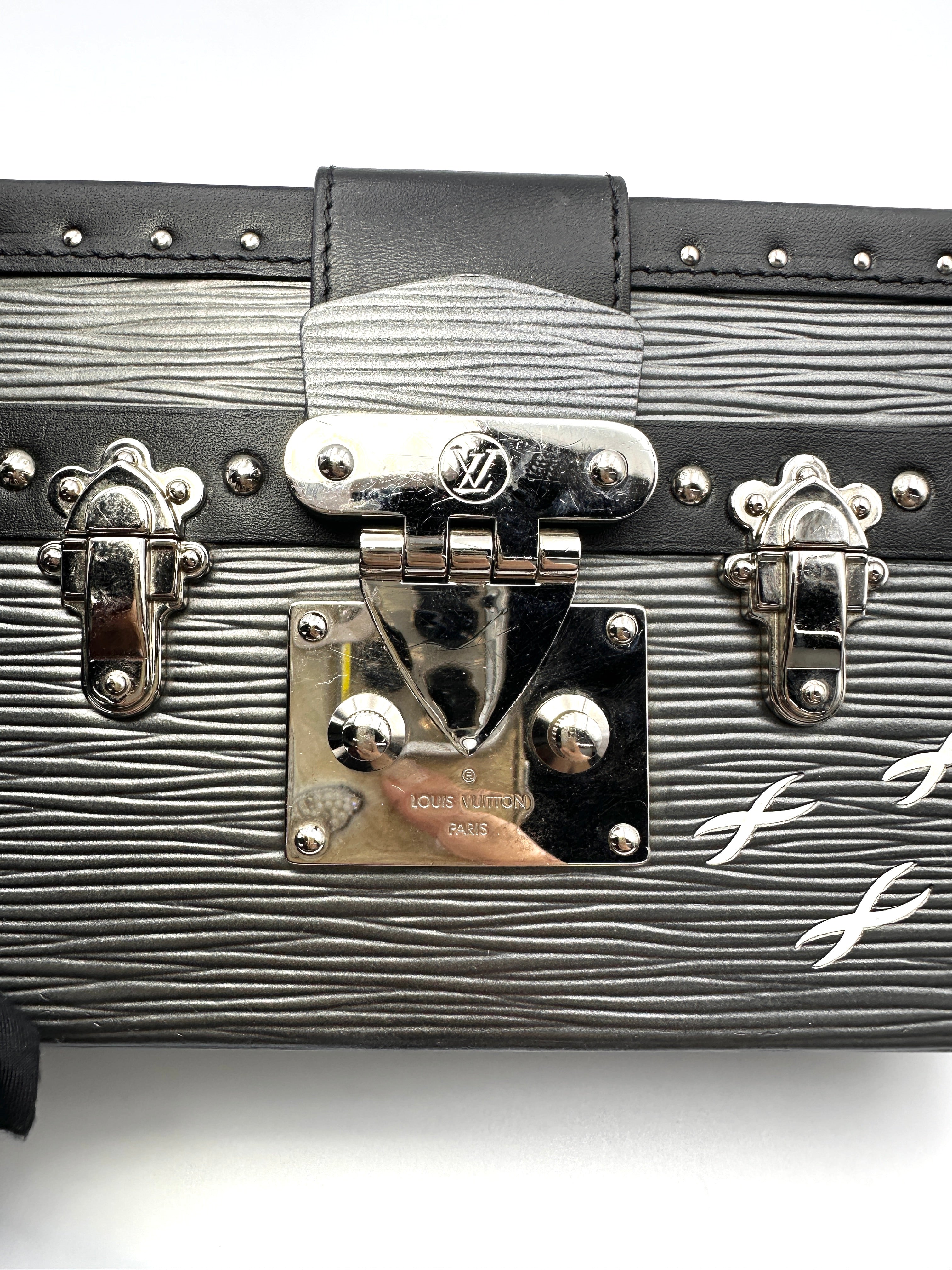Louis Vuitton Petite Malle Black Epi Leather Shoulder Bag LV3017