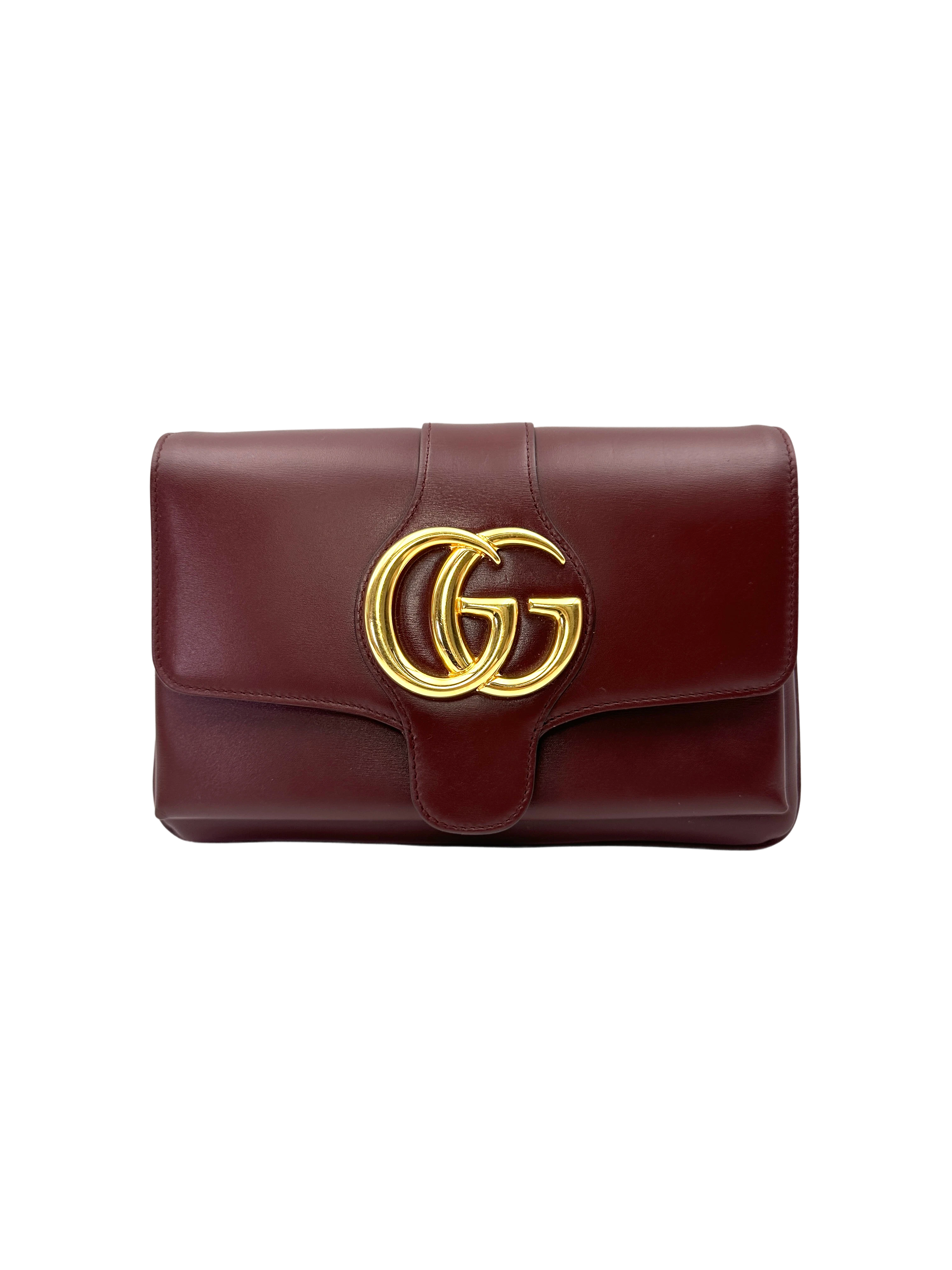 Gucci Arli Red Leather Shoulder Bag GG1308