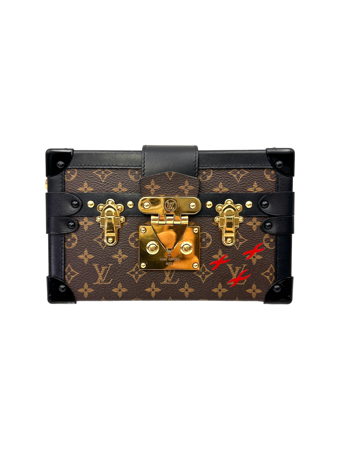 Louis Vuitton Petite Malle Monogram Reverse Shoulder Bag LV3013