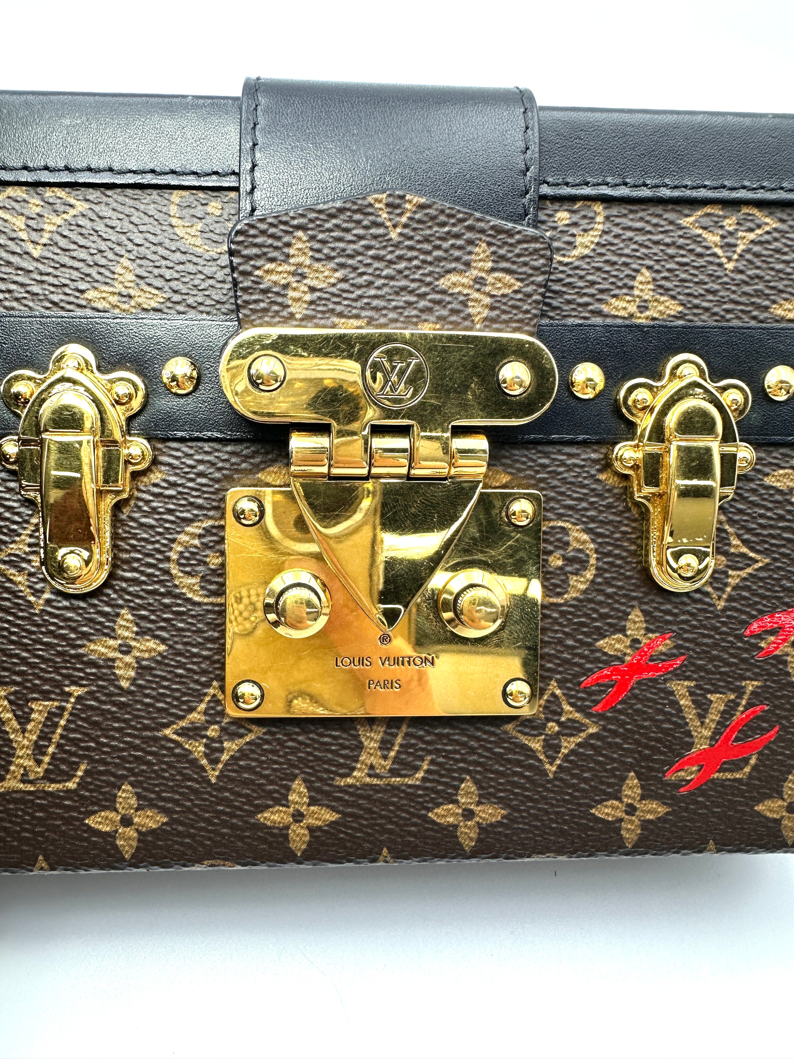 Louis Vuitton Petite Malle Monogram Reverse Shoulder Bag LV3013