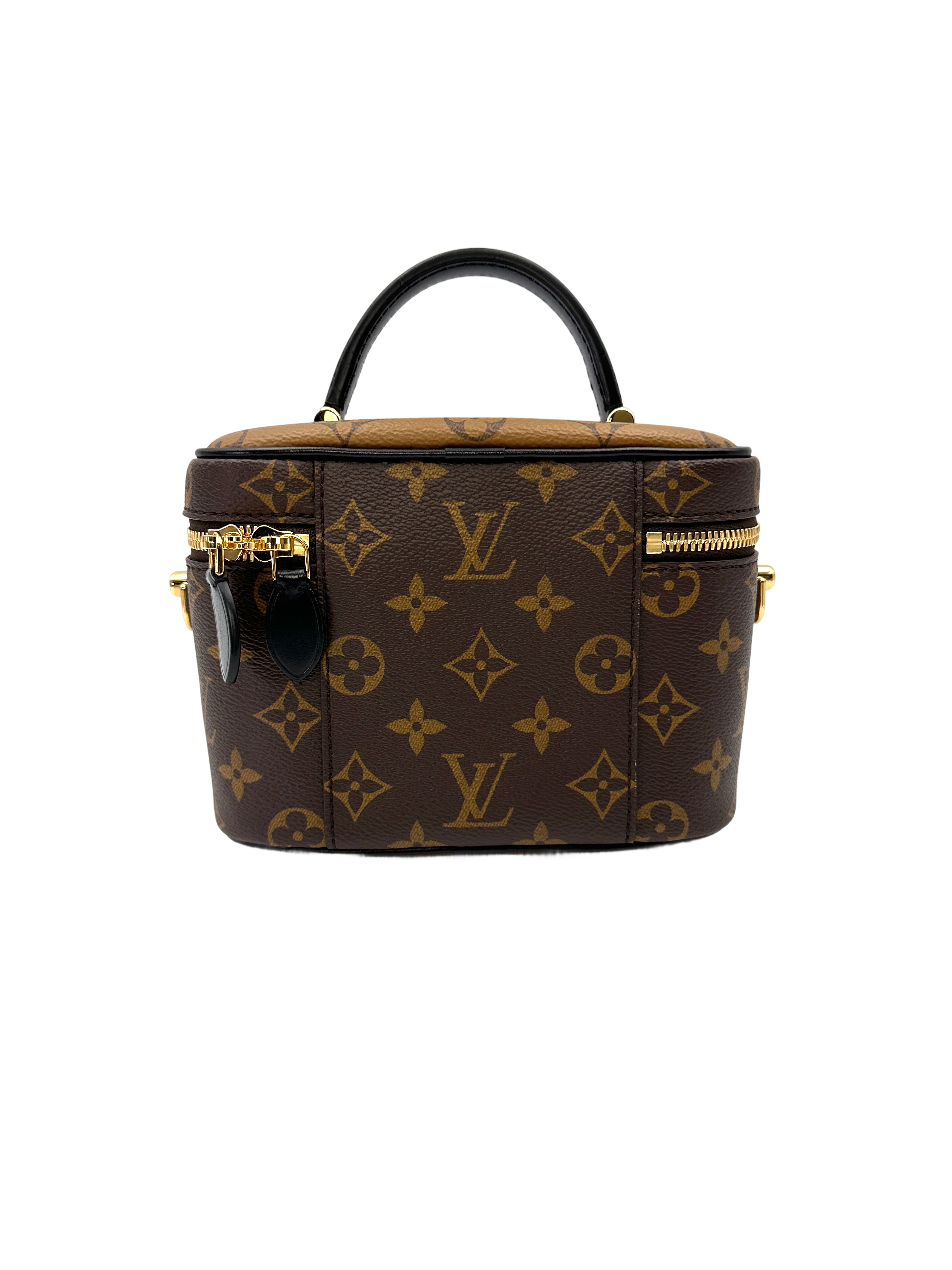Louis Vuitton Vanity PM Monogram Reverse Canvas Handle Bag LV3012