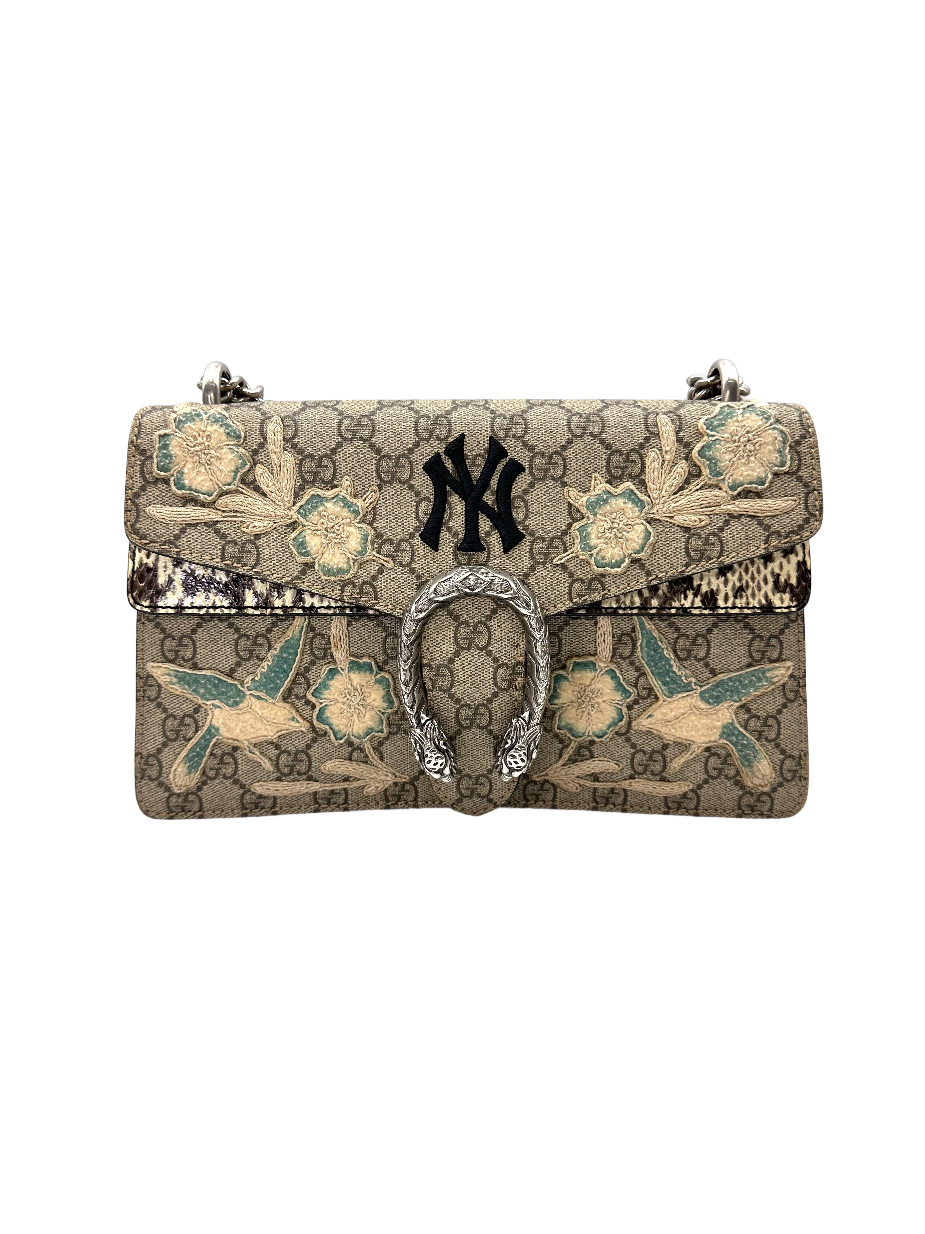 Gucci x MLB NY Yankees Dionysus GG Supreme Canvas Shoudler Bag GG1314