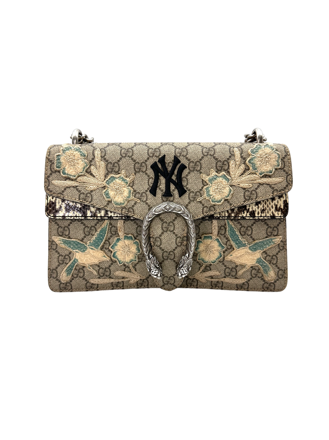 Gucci x MLB NY Yankees Dionysus GG Supreme Canvas Shoudler Bag GG1314