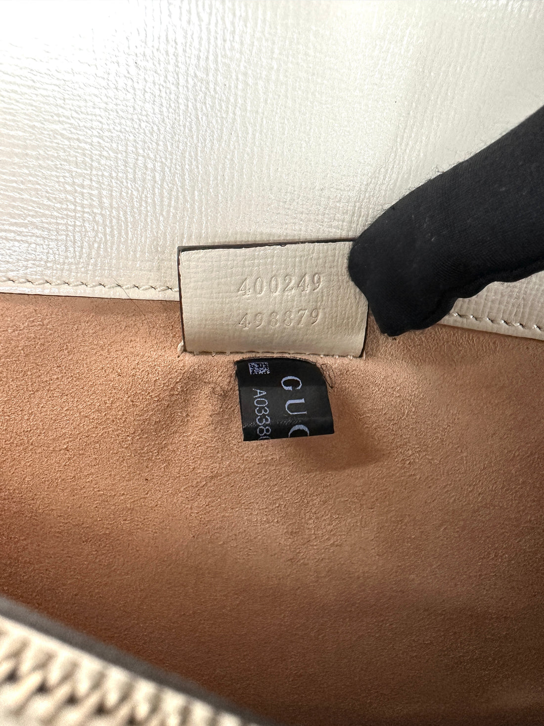 Gucci Dionysus White Leather Shoulder Bag With Python Leather Trim GG1315