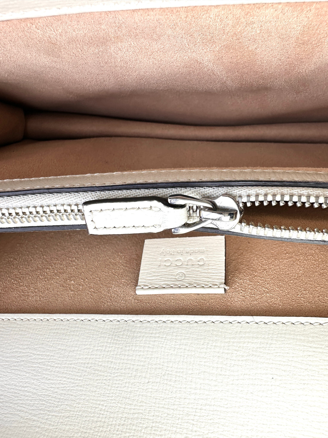Gucci Dionysus White Leather Shoulder Bag With Python Leather Trim GG1315