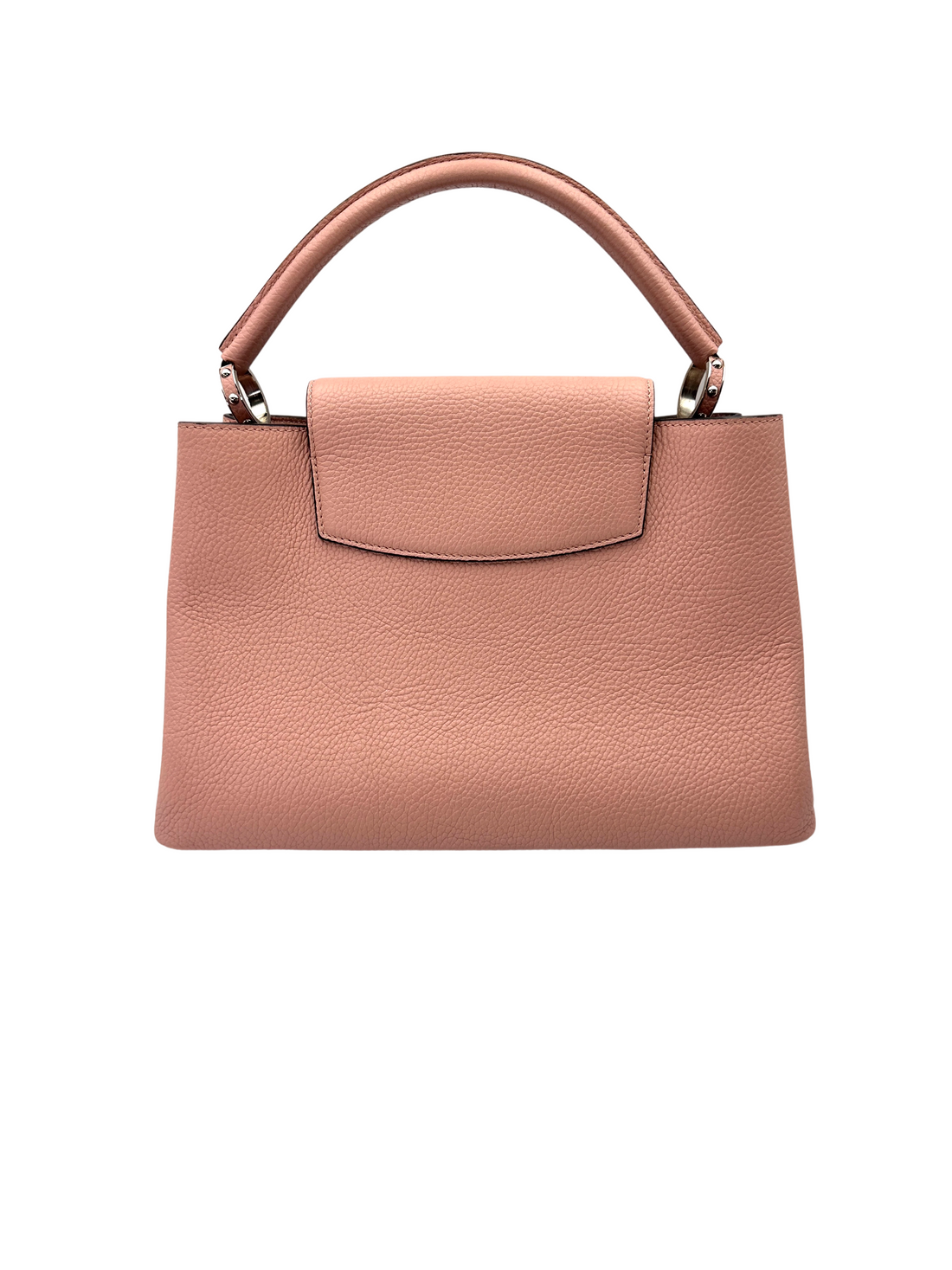 Louis Vuitton Capucines PM Pink Taurillon Leather Handle Bag LV3014
