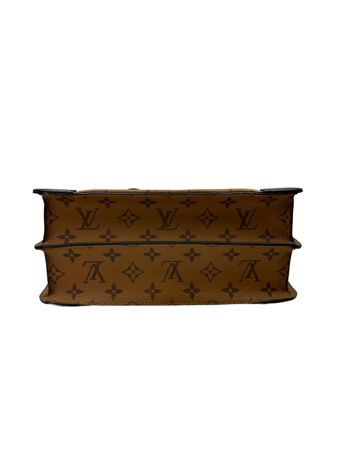 Louis Vuitton City Malle Monogram Canvas & Black Leather Handle Bag LV3015