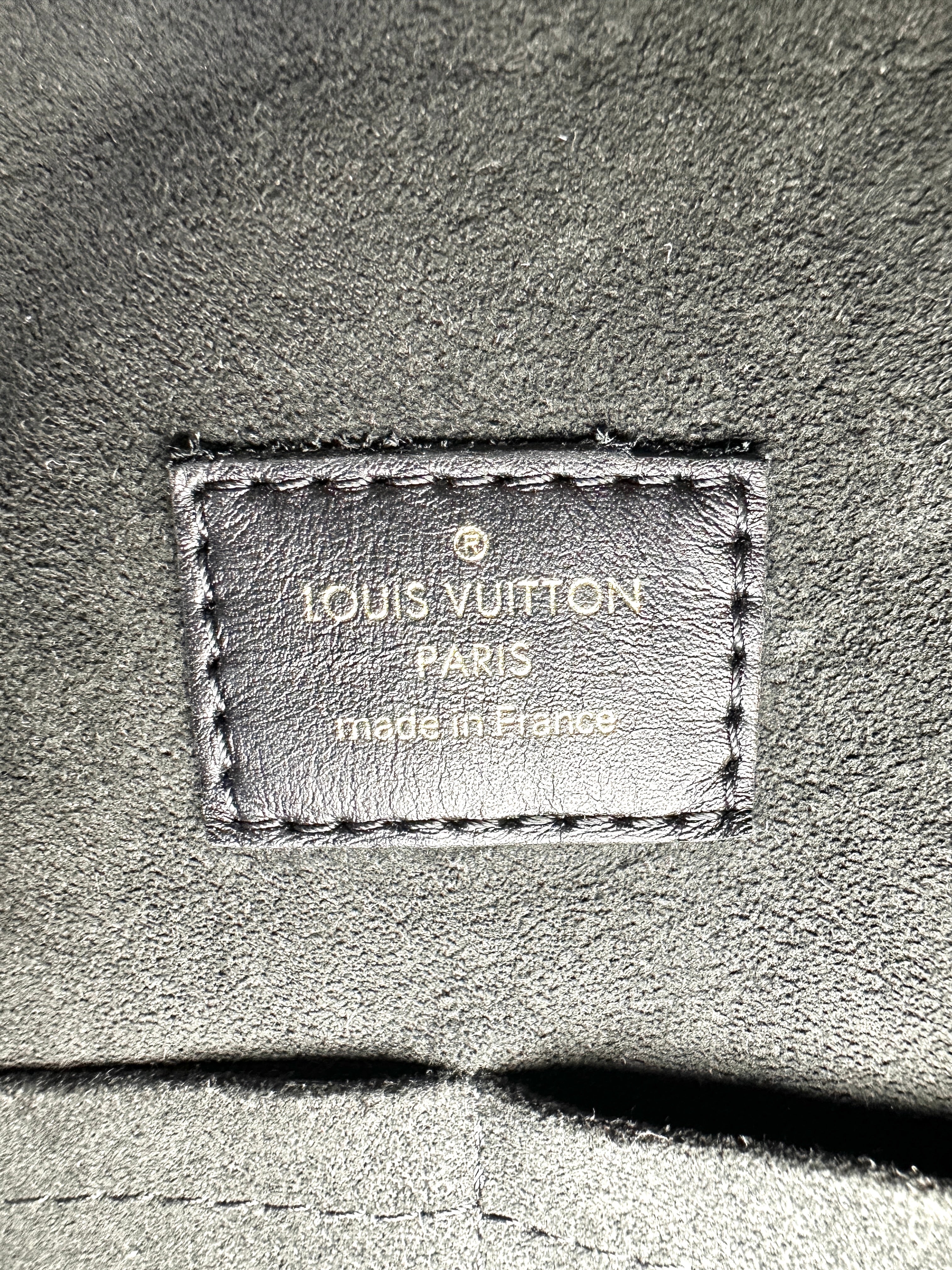 Louis Vuitton City Malle Monogram Canvas & Black Leather Handle Bag LV3015
