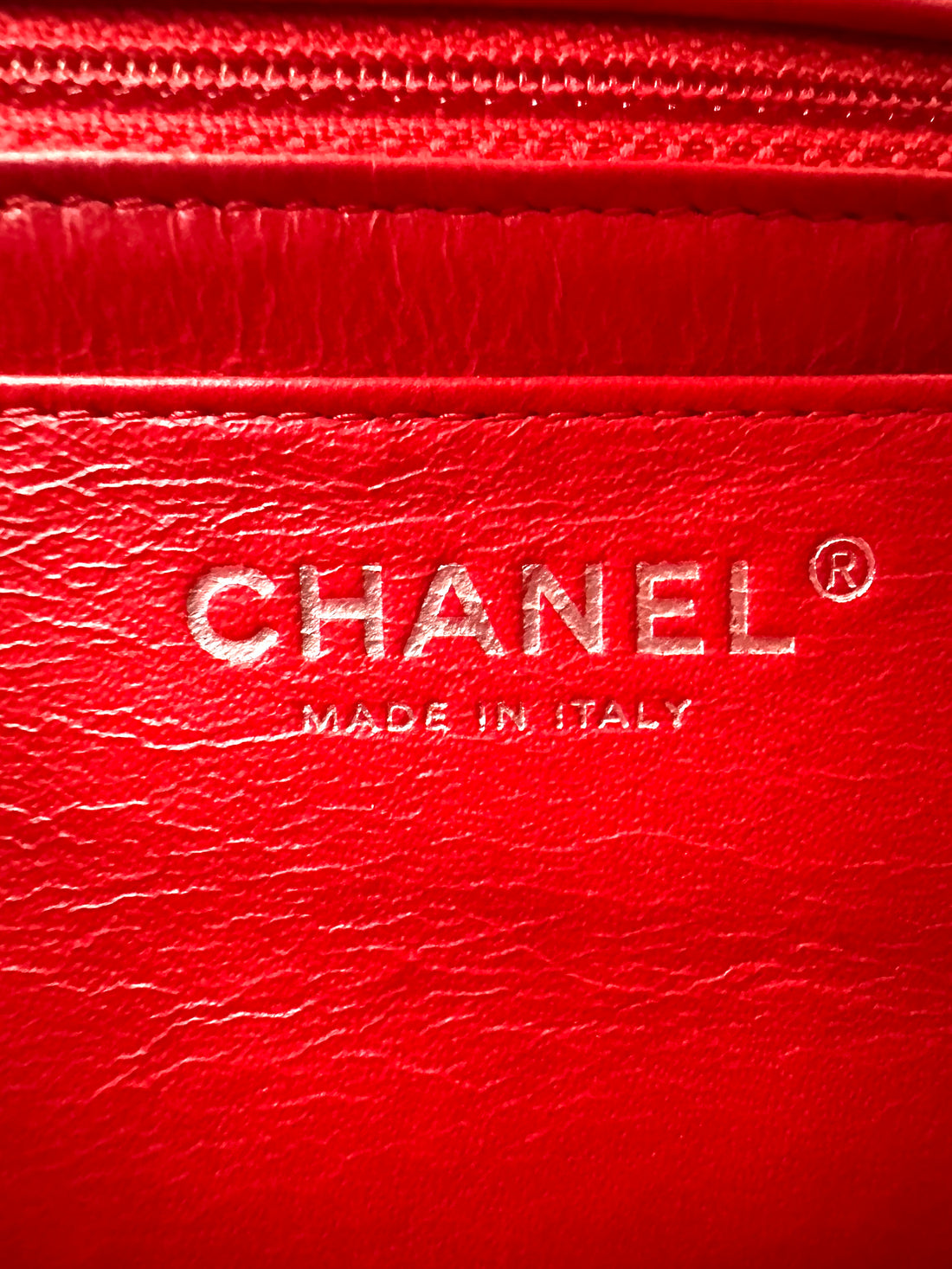 Chanel Classic Flap Red Chevron Quilted Patent Leather Shoulder Bag With Silver Buckle(21***61) CC2151