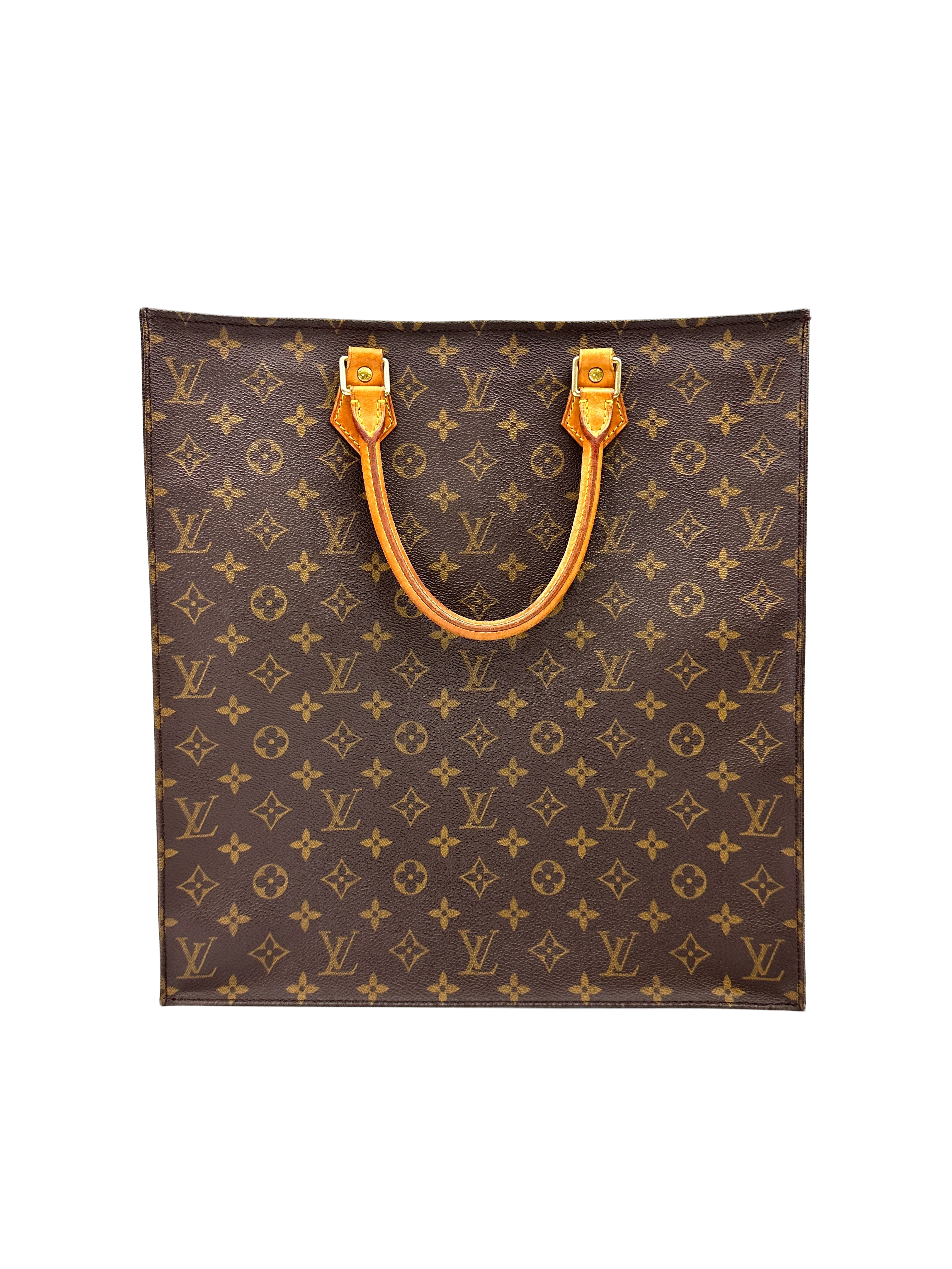 Louis Vuitton Sac Plat Monogram Canvas Handle Bag LV3020