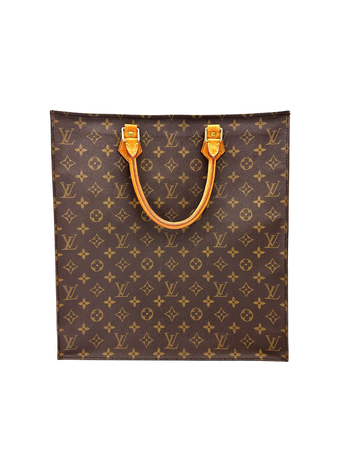 Louis Vuitton Sac Plat Monogram Canvas Handle Bag LV3020