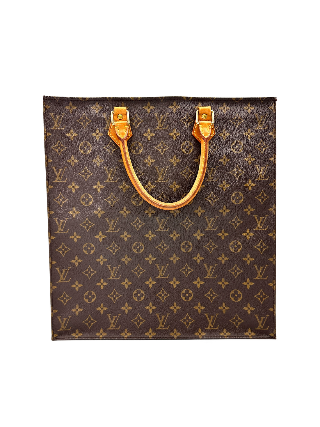 Louis Vuitton Sac Plat Monogram Canvas Handle Bag LV3020