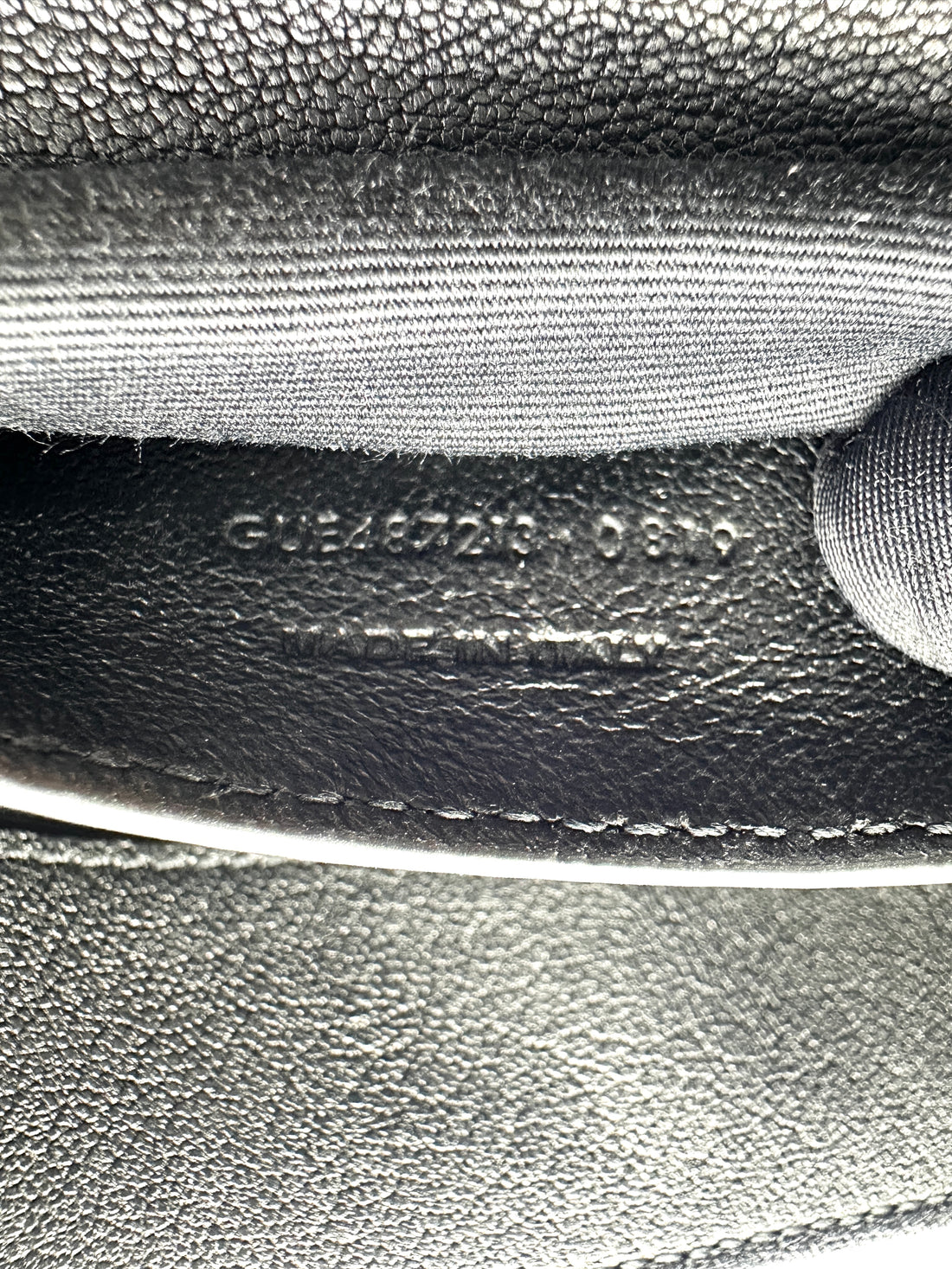 Saint Laurent College Black Chevron Quilted Leather Medium Size Flap Bag SL258