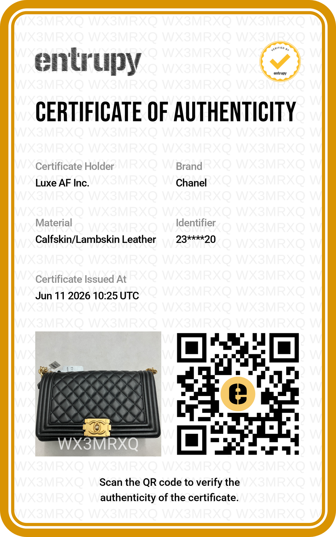 Chanel LeBoy Black Quilted Lambskin Medium Size Flap Bag With Gold Buckle(23***20) CC2233
