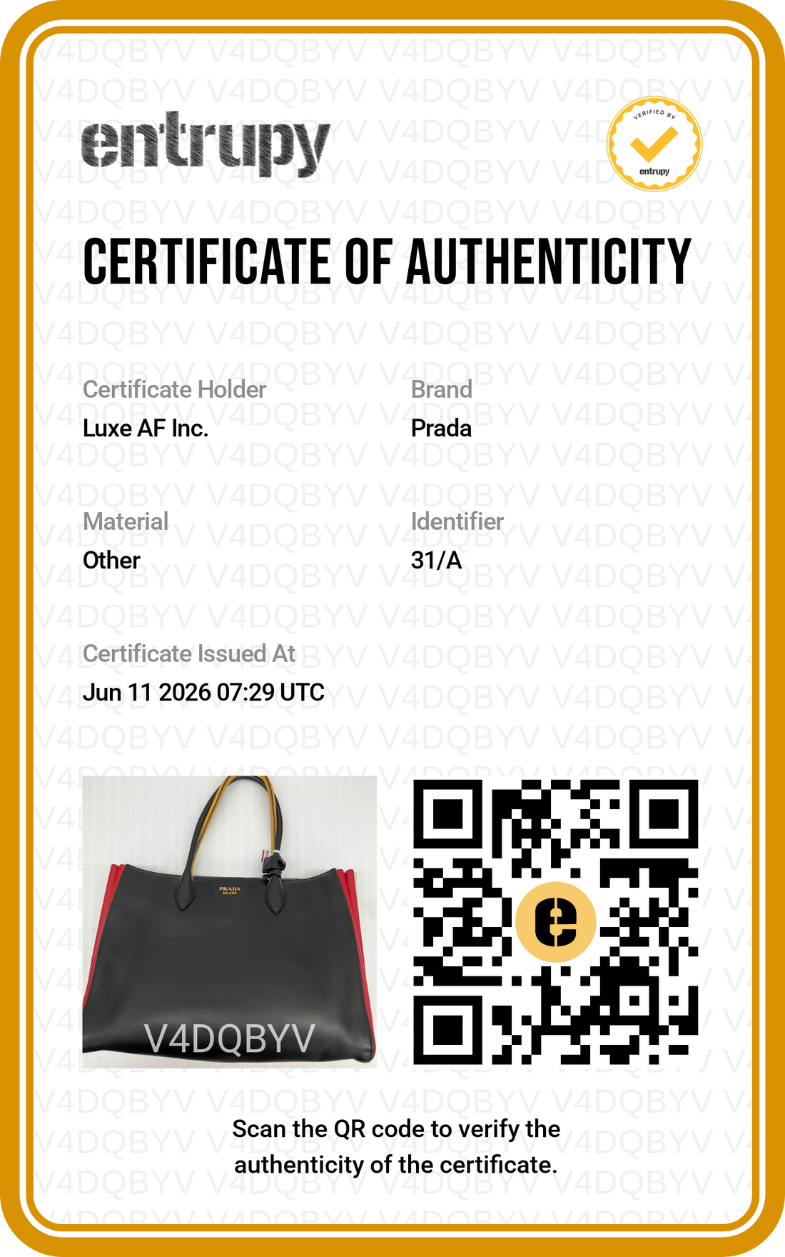 Prada Bibliotheque Bicolor Leather Handle Bag PR480