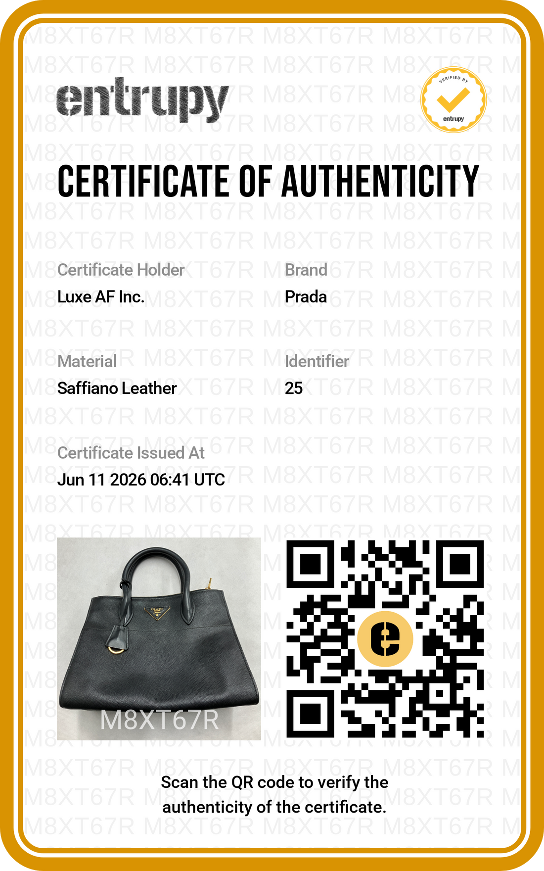 Prada Galleria Black Saffiano Leather Handle Bag PR475