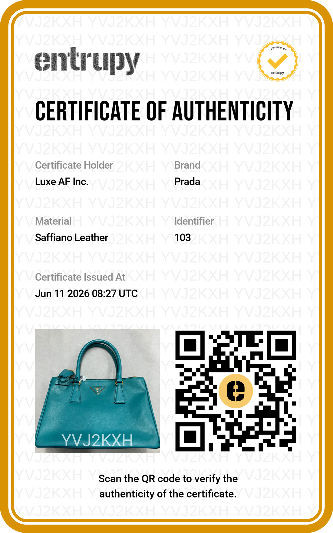 Prada Galleria Light Blue Saffiano Leather Handle Bag PR482