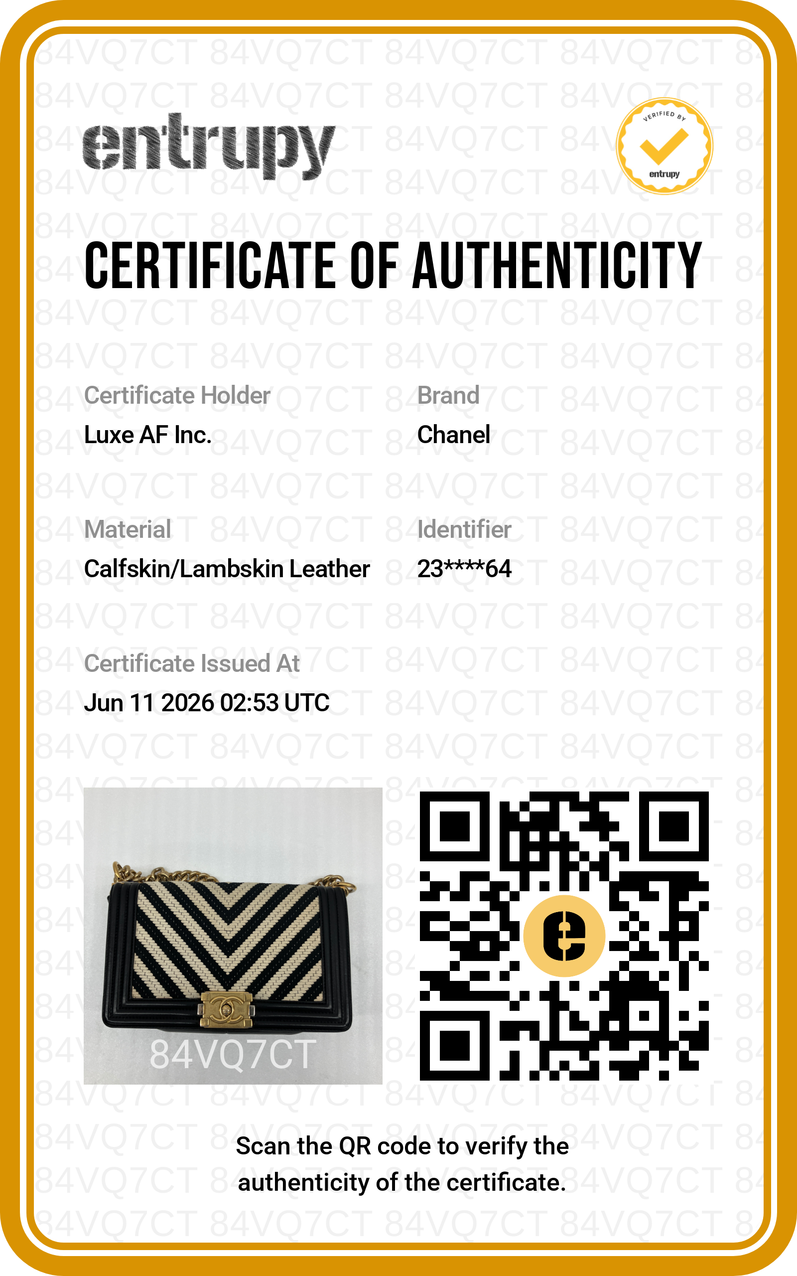Chanel LeBoy Black/White Chevron Quilted Leather Medium Size Flap Bag With Gold Buckle(23***64)  CC2142