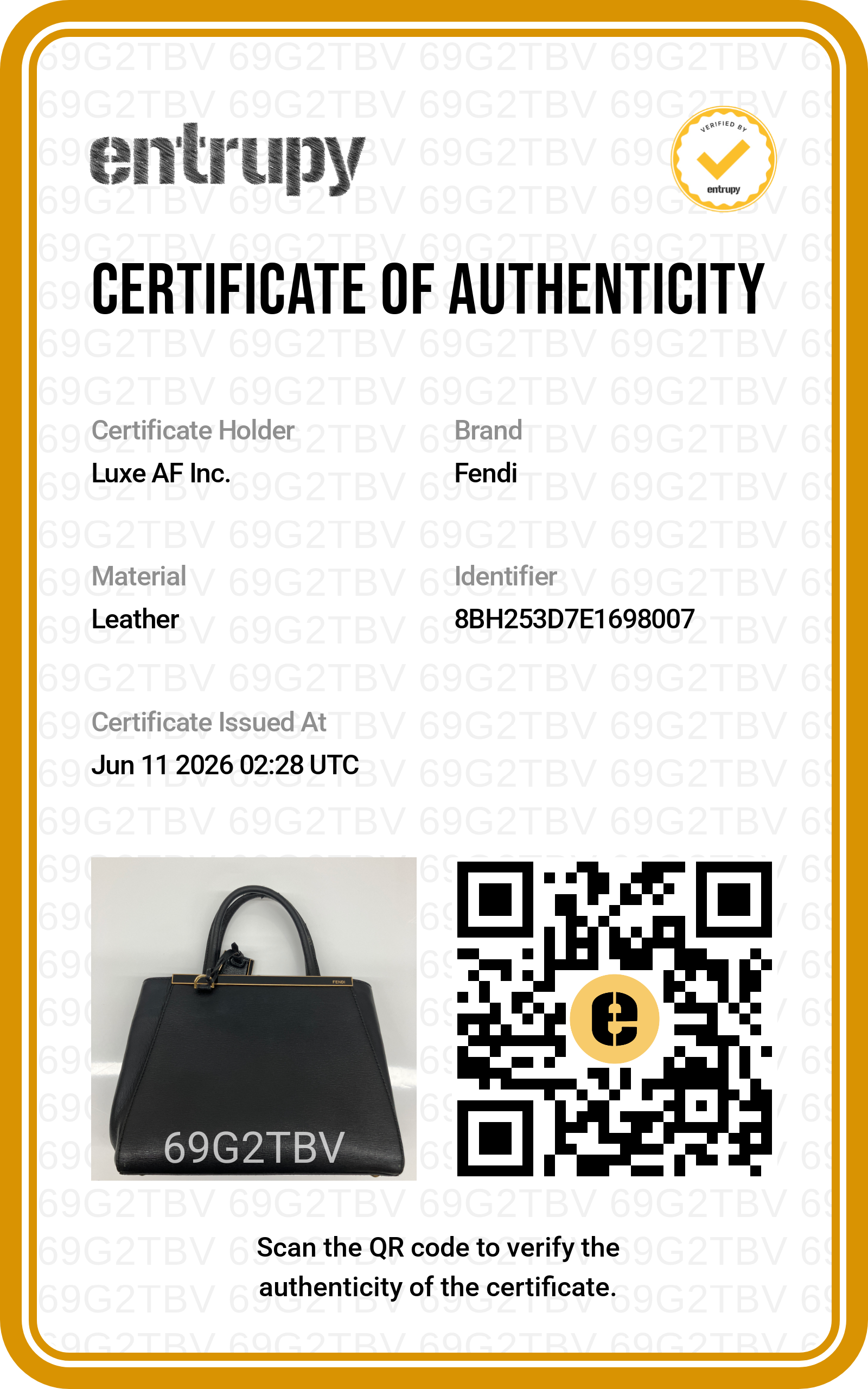Fendi 2Jours Black Leather Handle Bag FF122