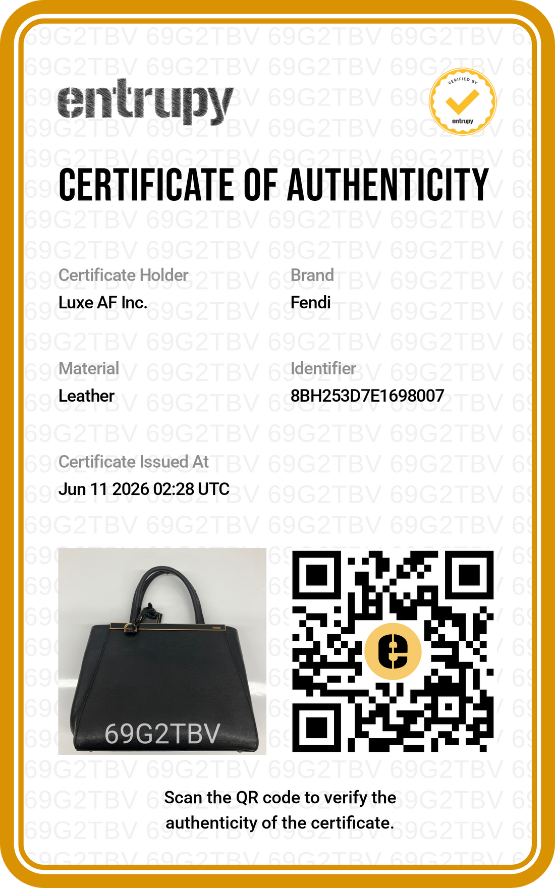 Fendi 2Jours Black Leather Handle Bag FF122