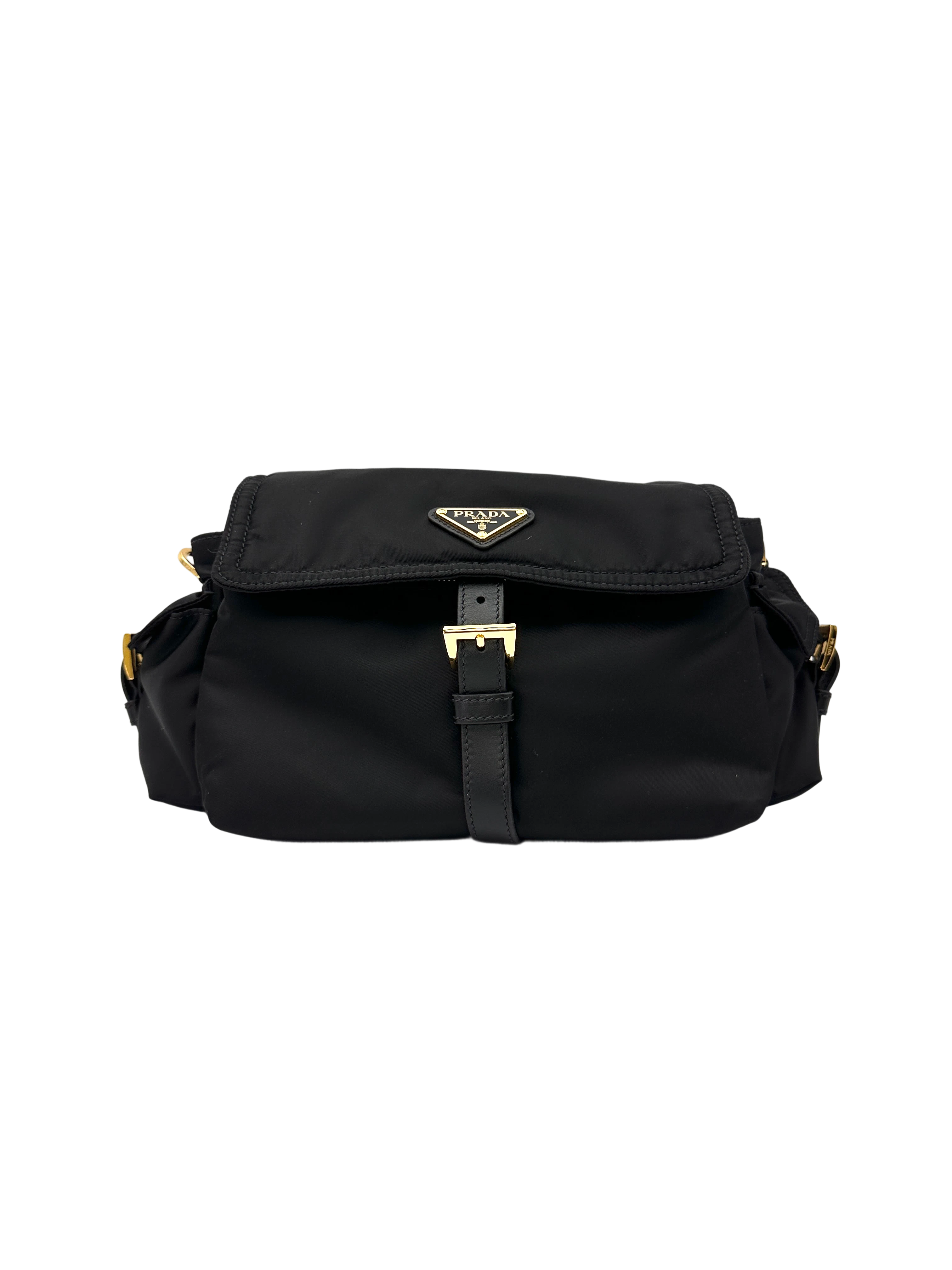 Prada Explore Black Nylon Messenger Bag PRC