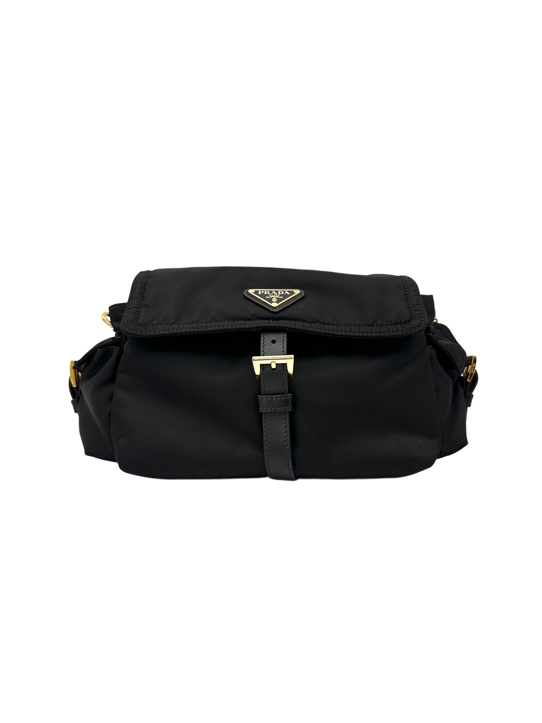 Prada Explore Black Nylon Messenger Bag PRC