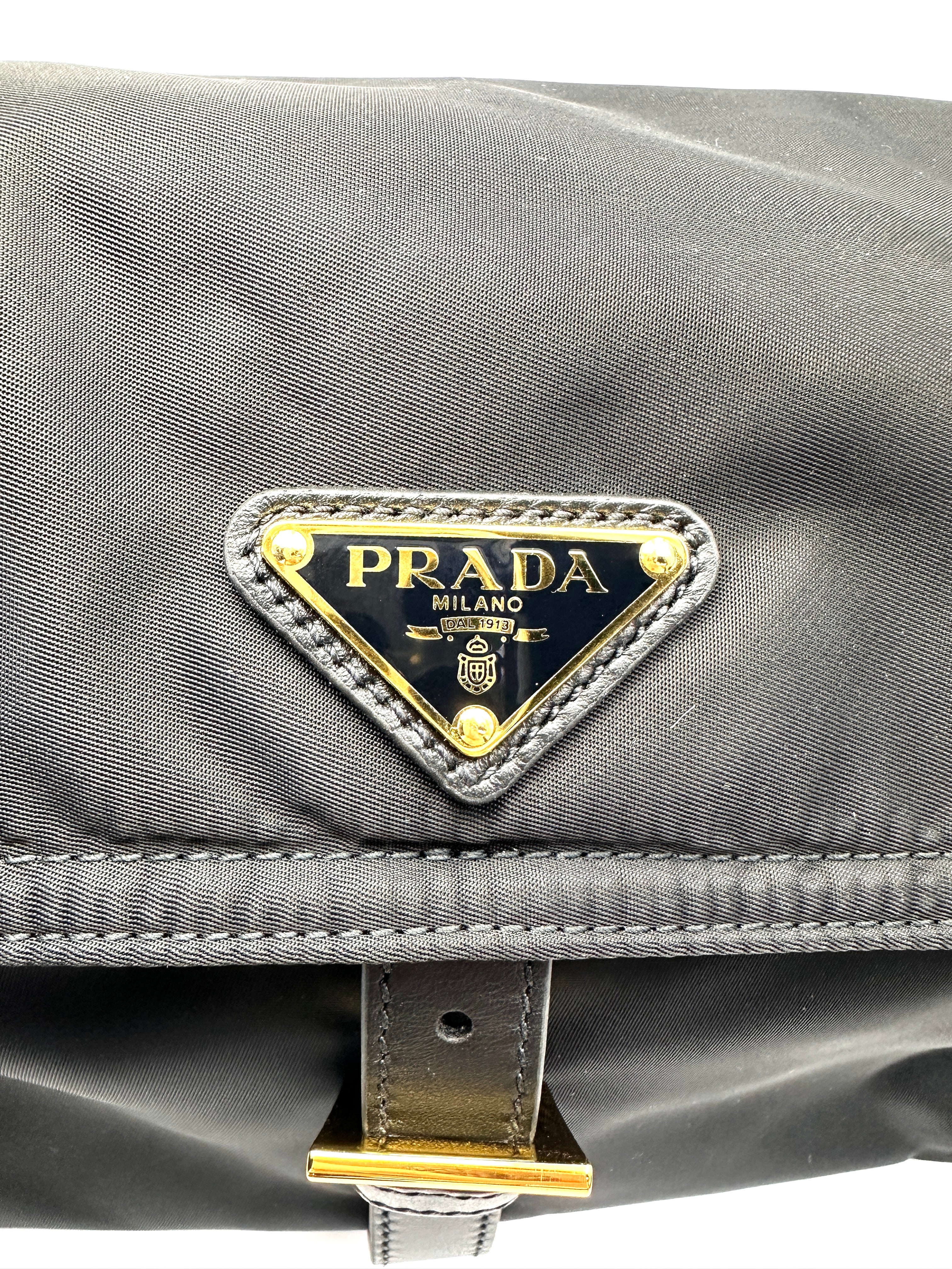 Prada Explore Black Nylon Messenger Bag PRC