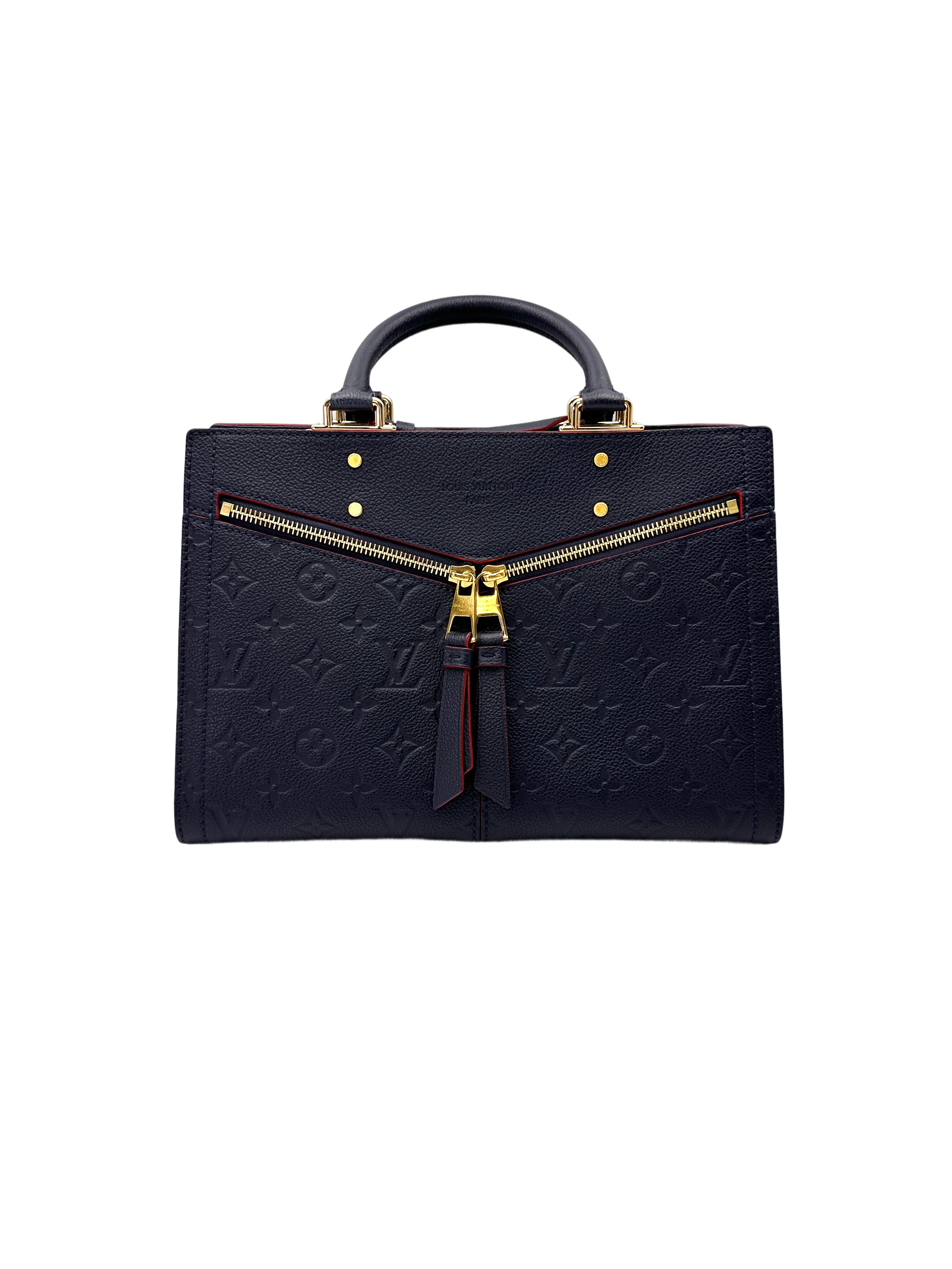 Louis Vuitton Sully Navy Empreinte Leather Handle Bag LV3023