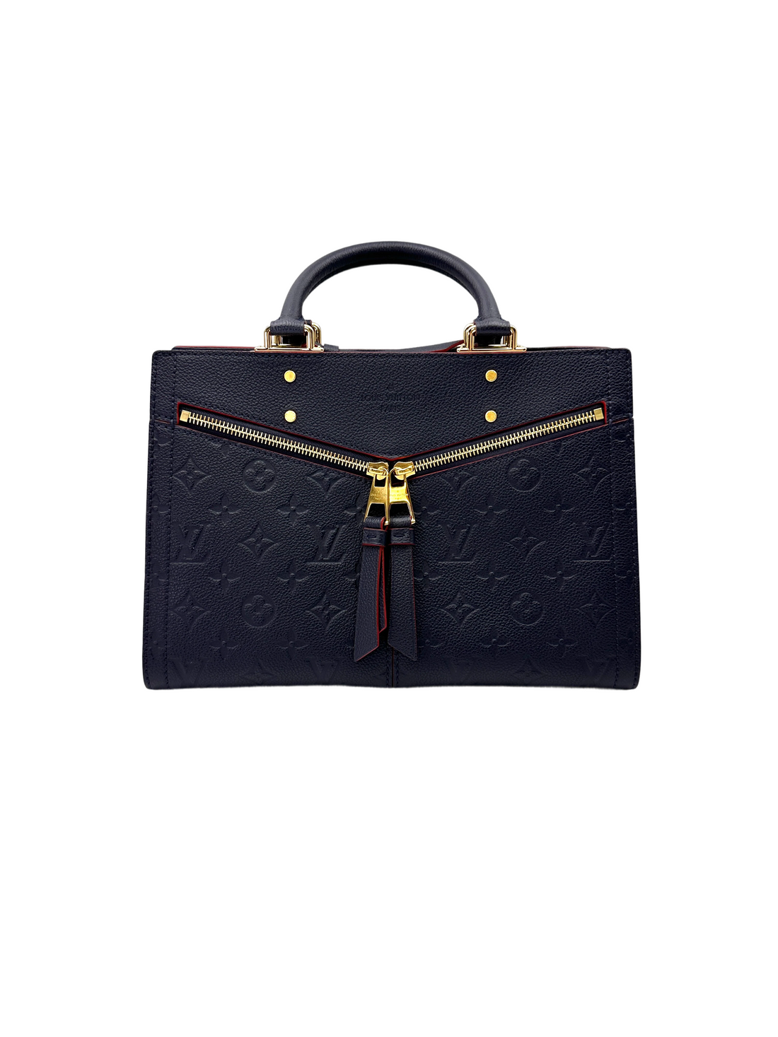 Louis Vuitton Sully Navy Empreinte Leather Handle Bag LV3023