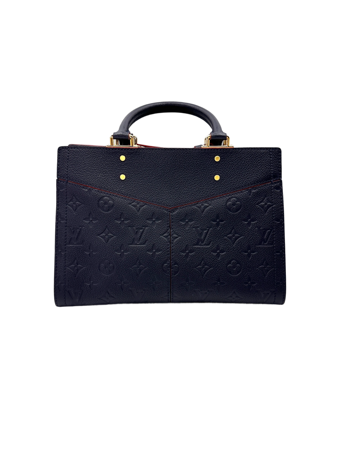 Louis Vuitton Sully Navy Empreinte Leather Handle Bag LV3023
