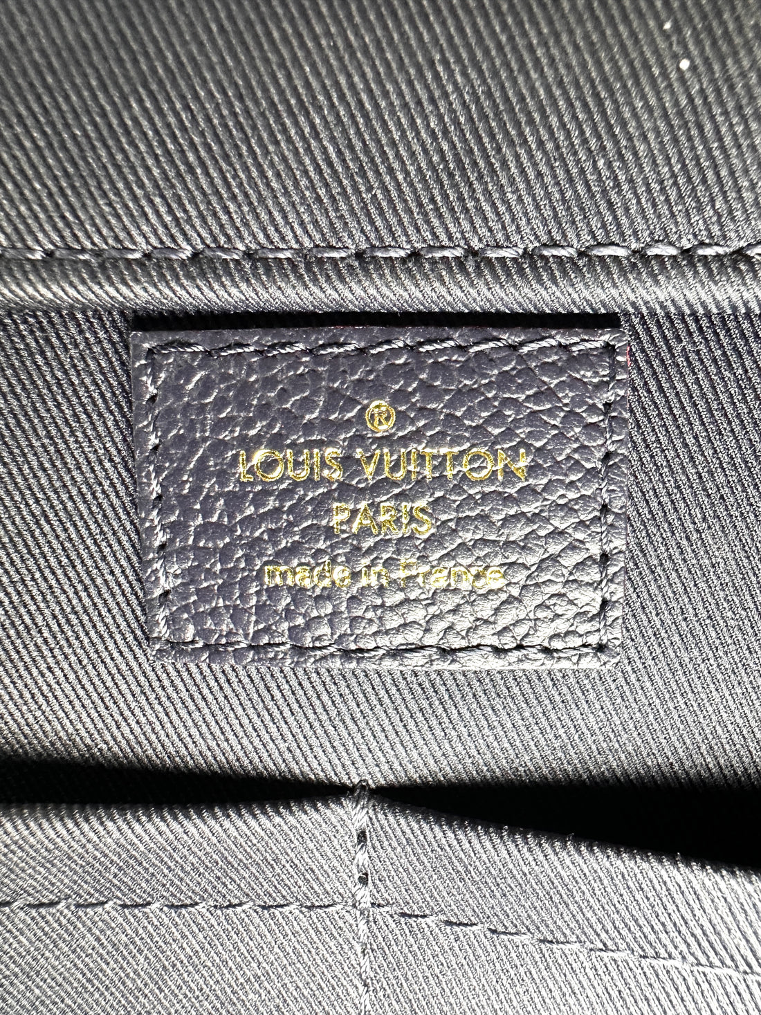 Louis Vuitton Sully Navy Empreinte Leather Handle Bag LV3023