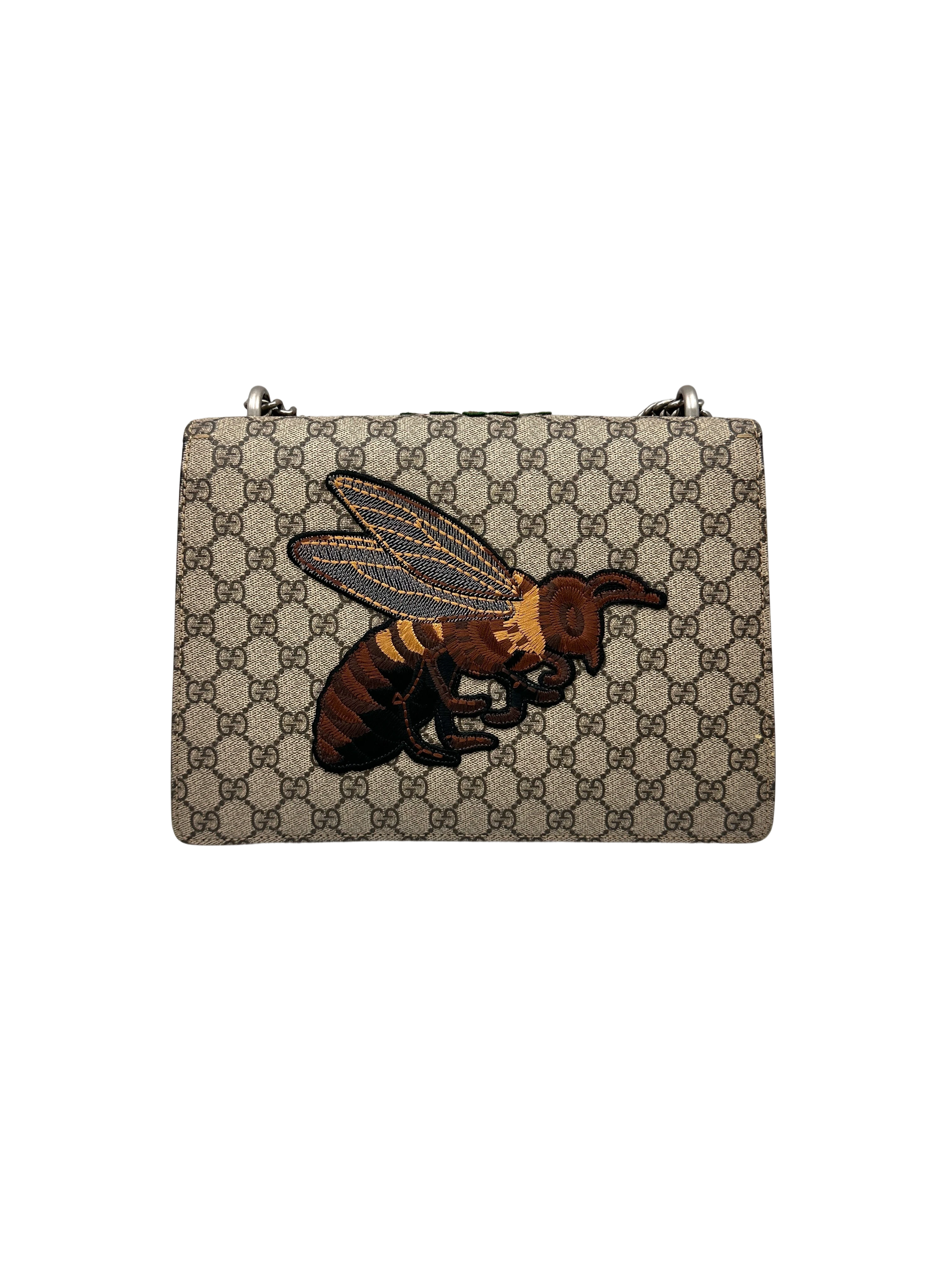 Gucci Dionysus Flower Embroidery GG Supreme Canvas Shoulder Bag GG1316