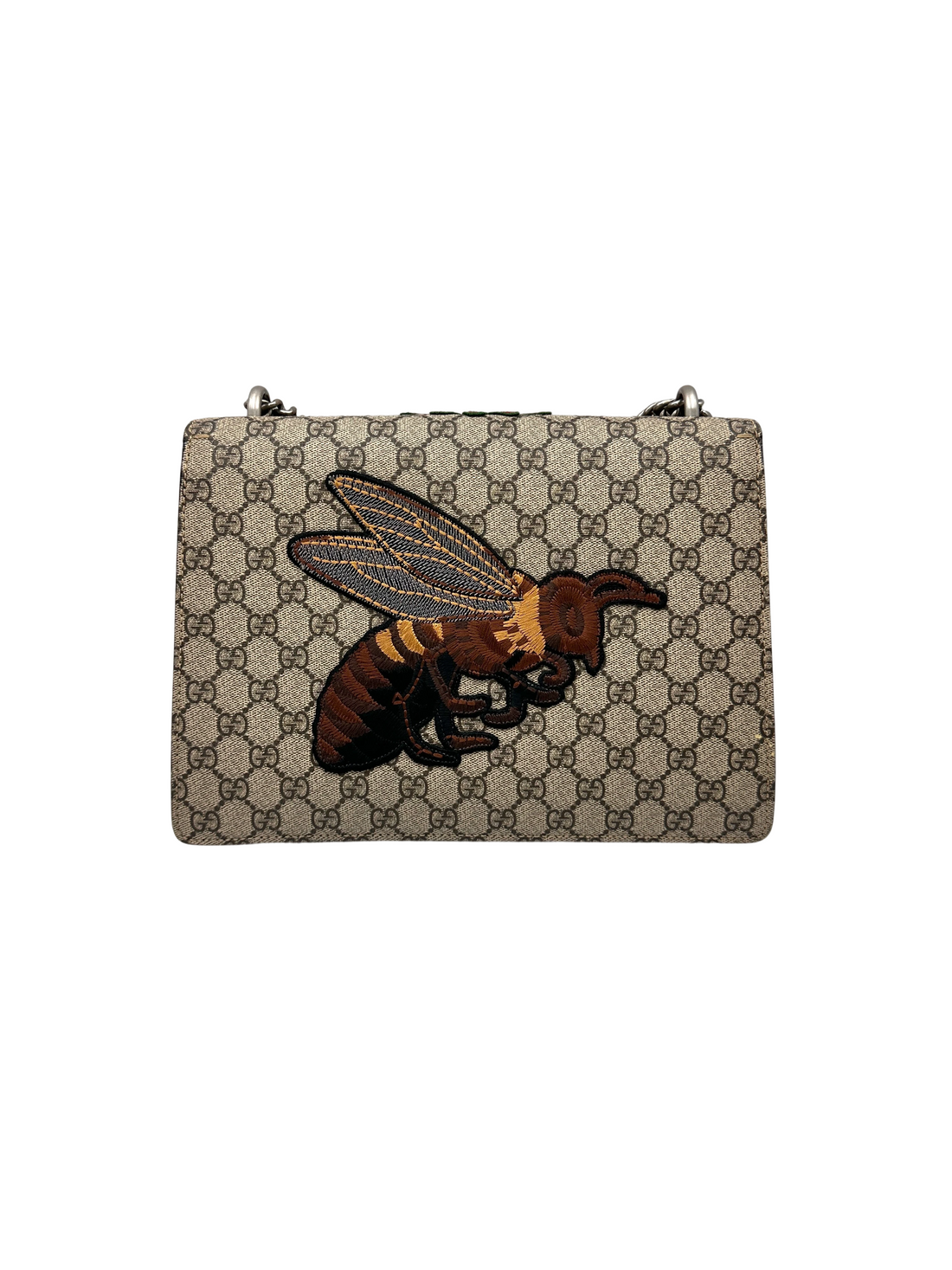 Gucci Dionysus Flower Embroidery GG Supreme Canvas Shoulder Bag GG1316
