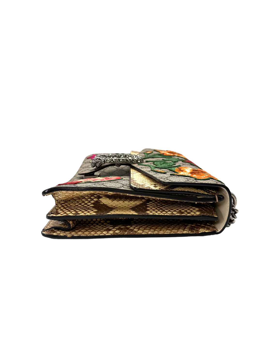 Gucci Dionysus Flower Embroidery GG Supreme Canvas Shoulder Bag GG1316