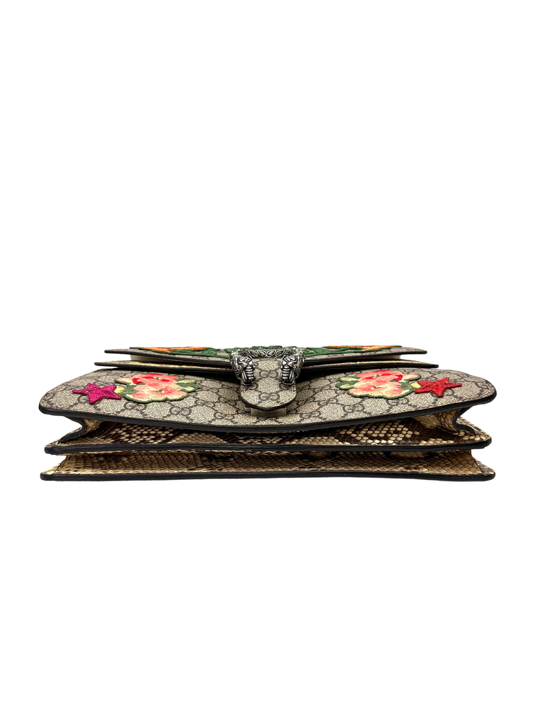 Gucci Dionysus Flower Embroidery GG Supreme Canvas Shoulder Bag GG1316