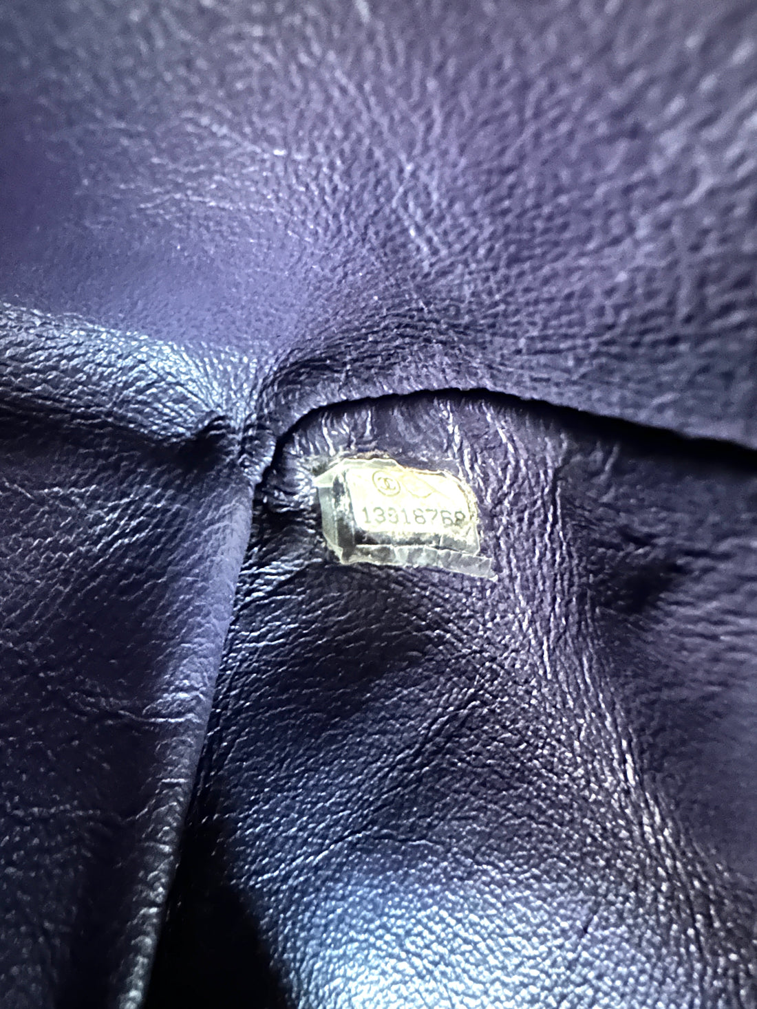 Chanel Classic Flap Purple Quilted Patent Leather Jumbo Shoulder Bag With Silver Buckle(13***68) CC2153