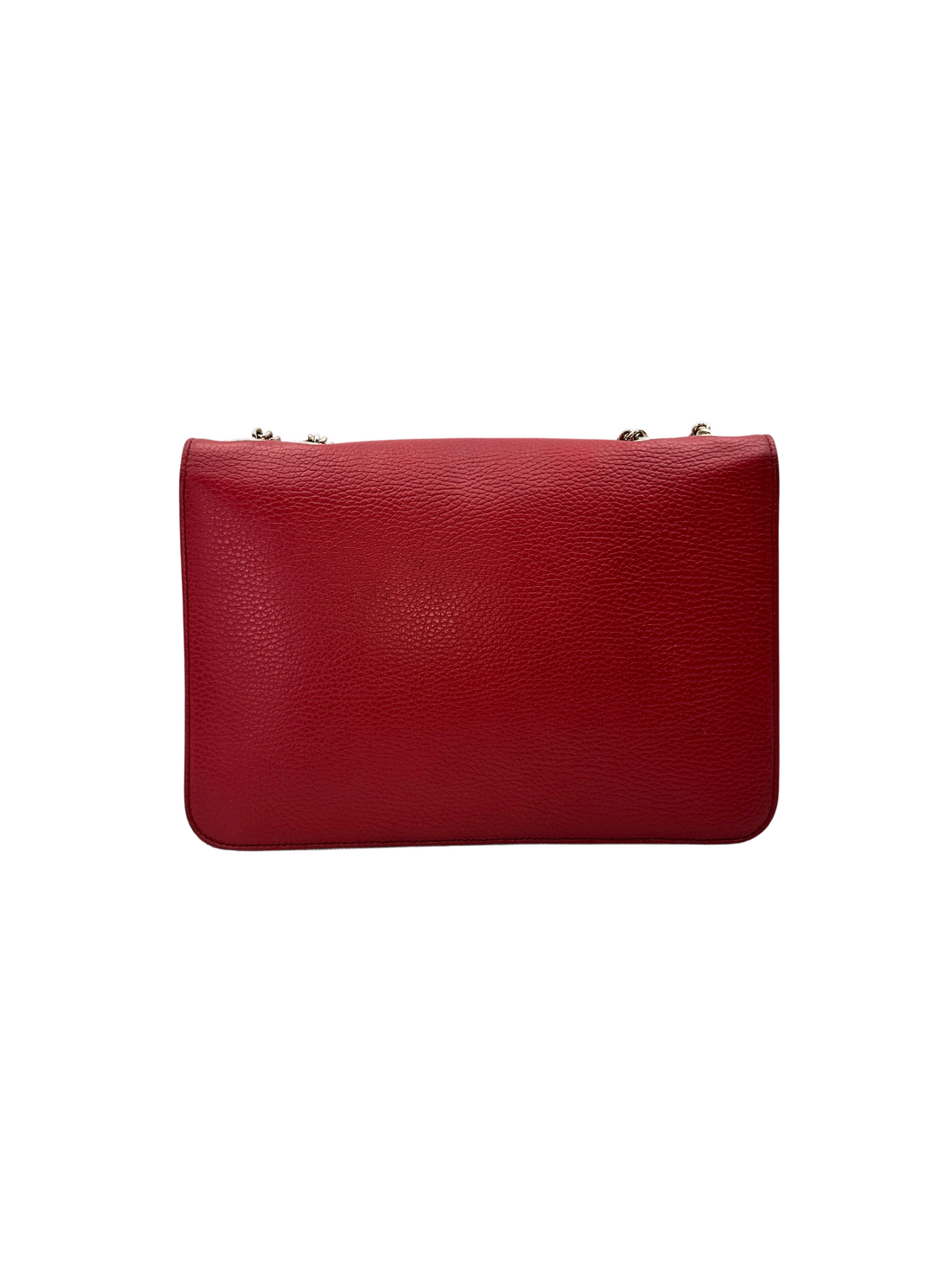 Gucci Interlocking G Red Leather Wallet On Chain GG1318