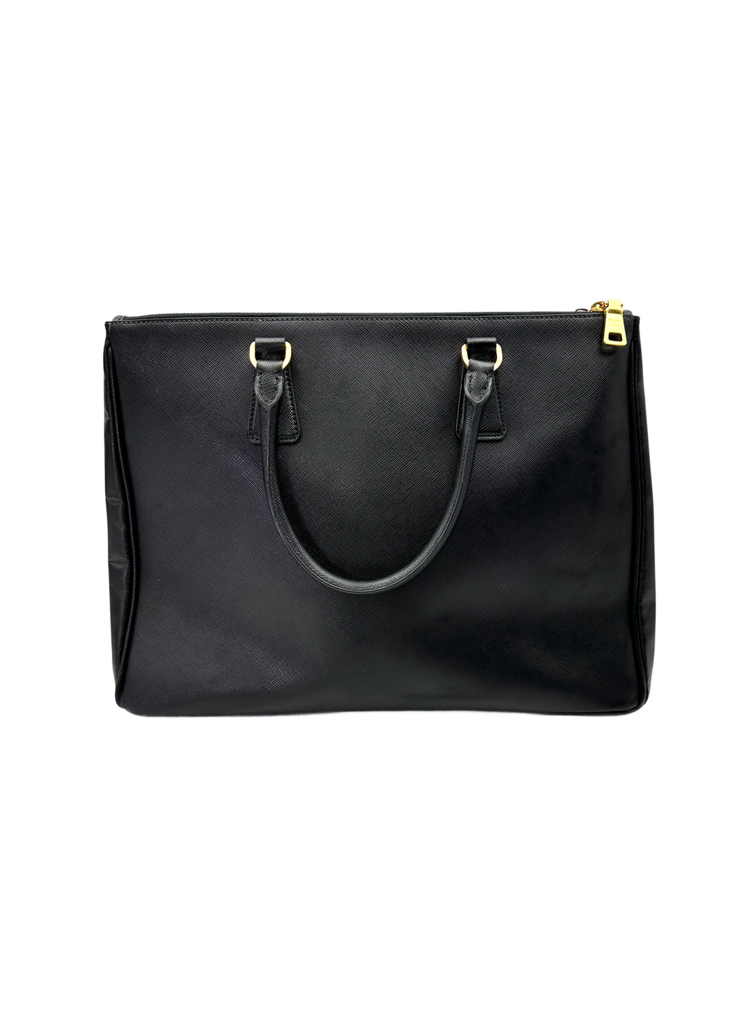 Prada Galleria Black Saffiano Leather Handle Bag PR483