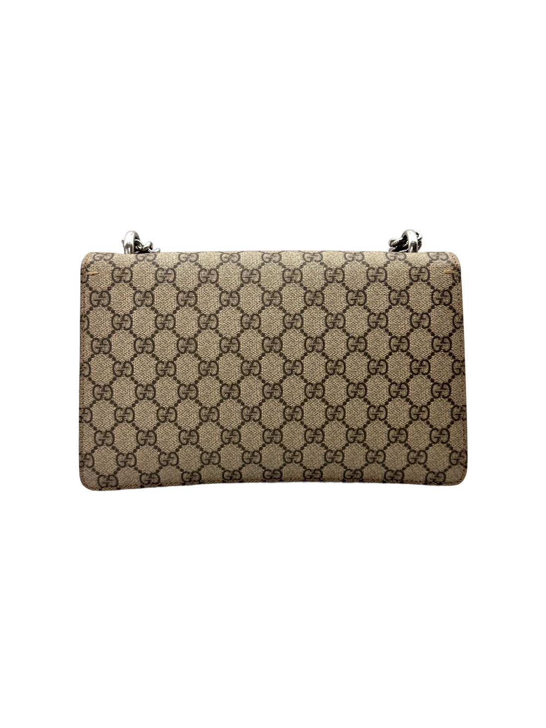 Gucci Dionysus GG Supreme Canvas Medium Size Shoulder Bag With Red Tirm GG1319