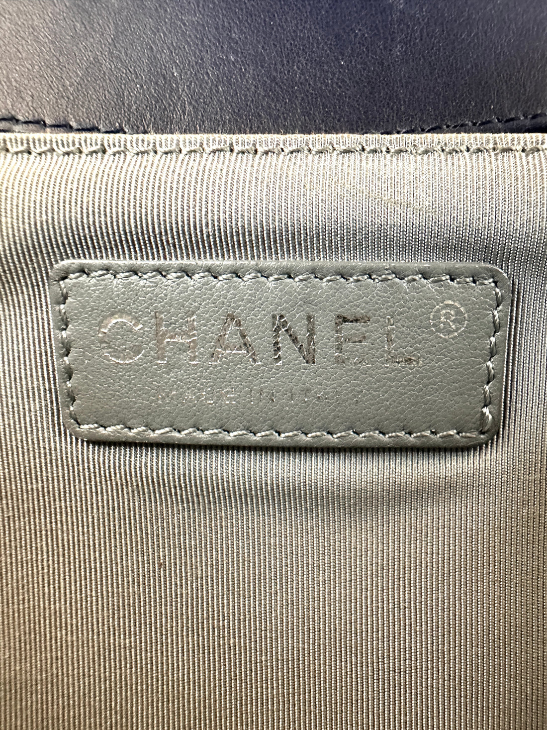 Chanel LeBoy Black Chevron Quilted Leather Flap Bag With Silver Buckle(20***77) CC2156