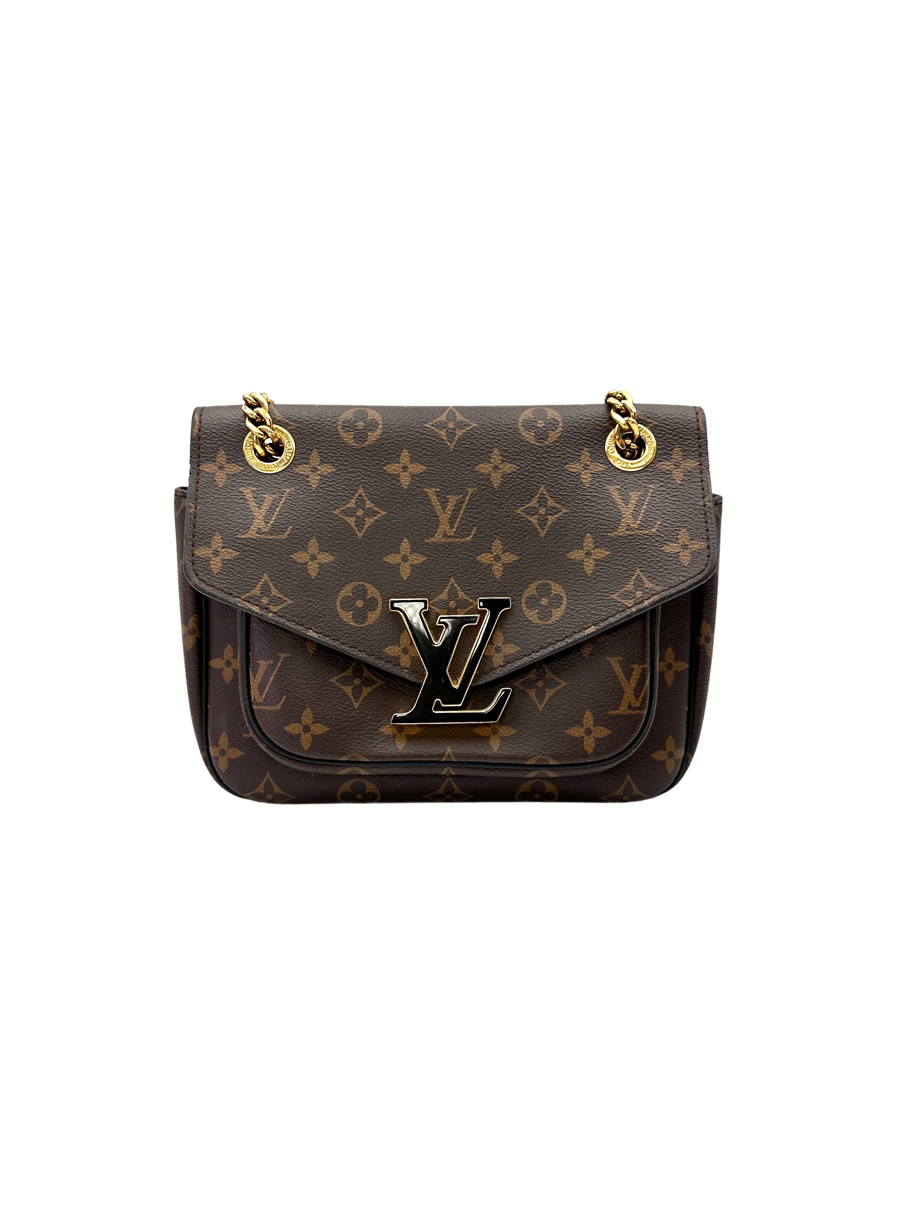 Louis Vuitton Passy Monogram Canvas Chain Shoulder Bag LV3024