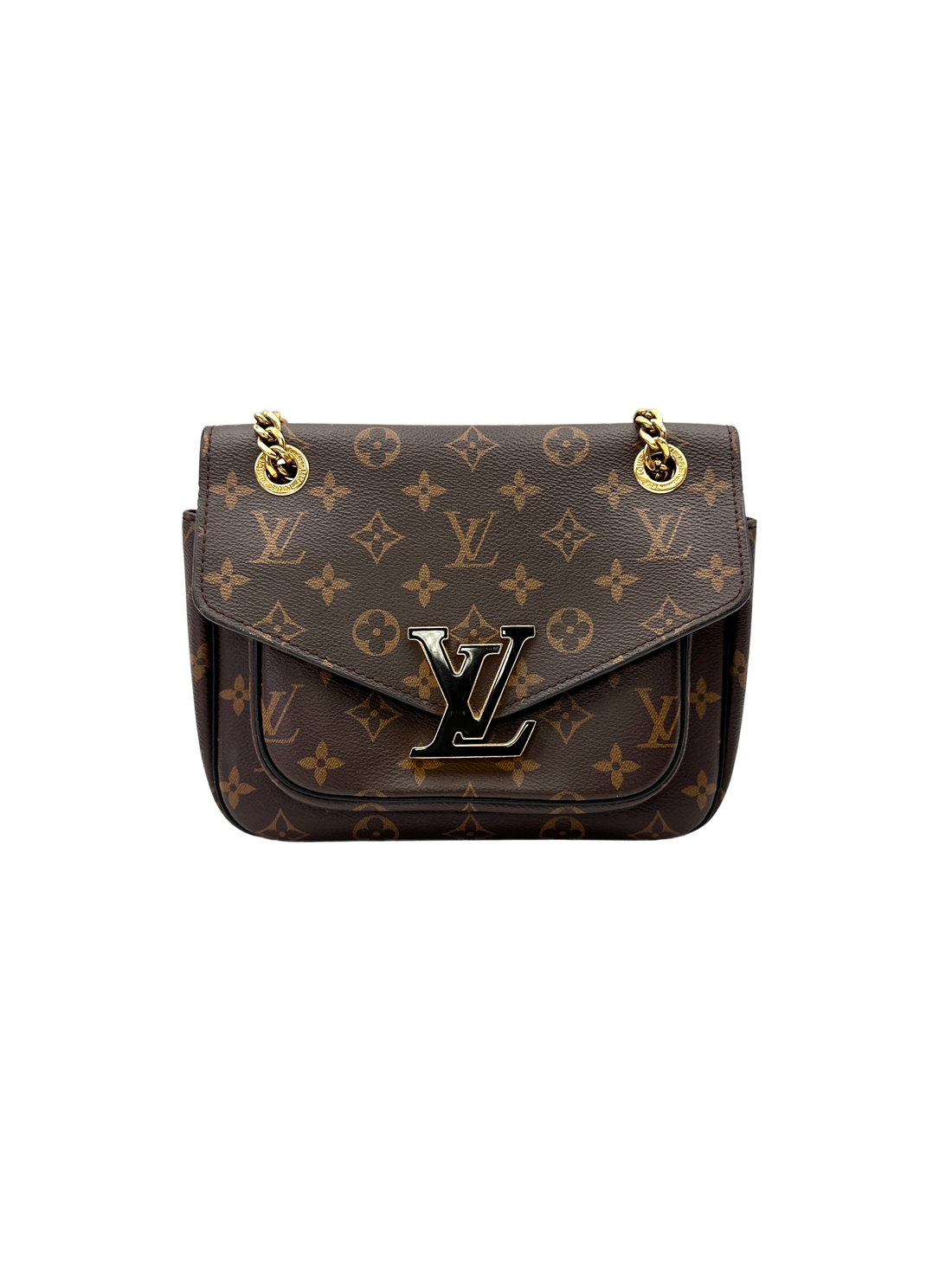 Louis Vuitton Passy Monogram Canvas Chain Shoulder Bag LV3024