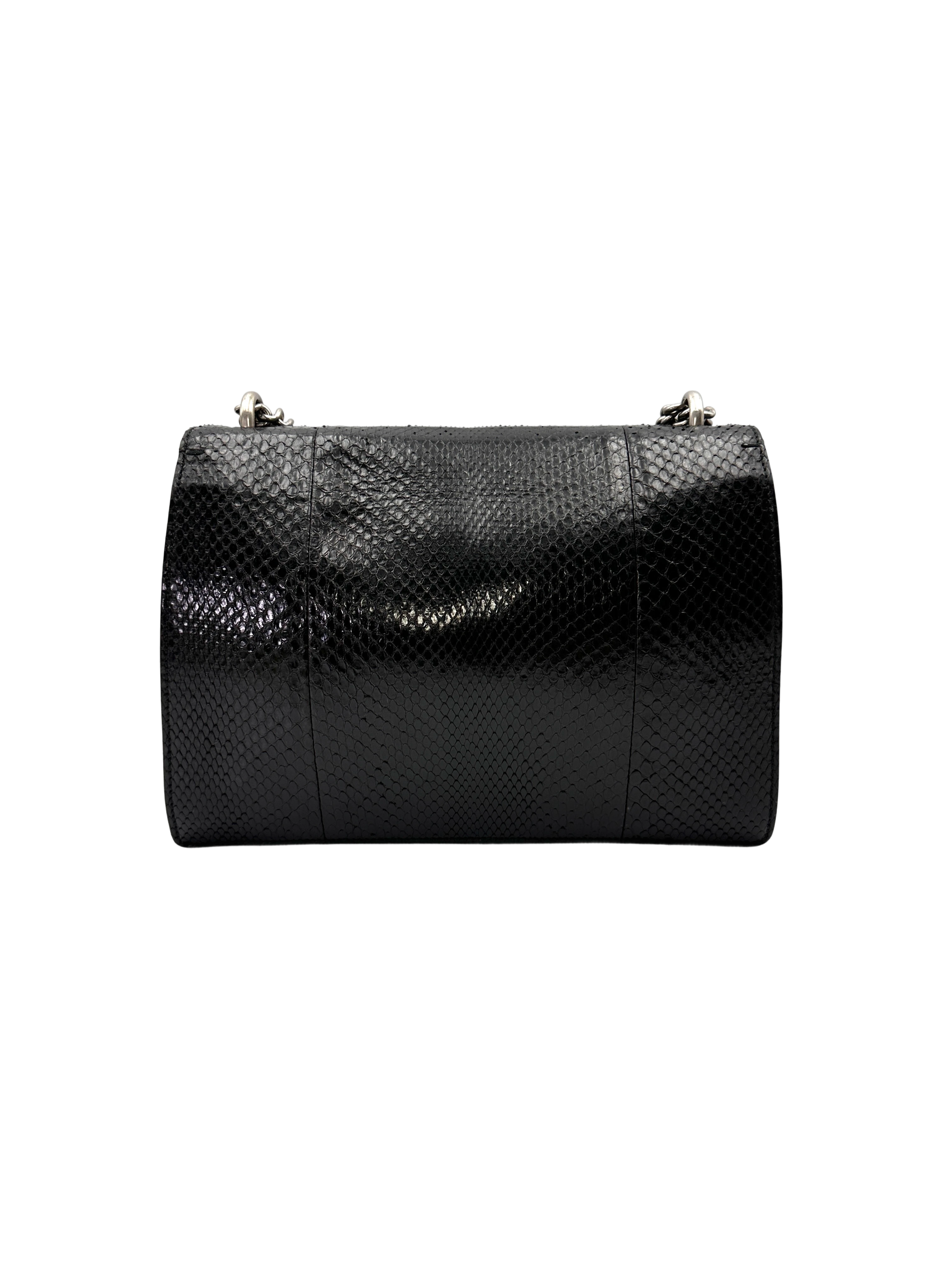 Gucci Dionysus Black Python Leather Small Size Shoulder Bag GG1320