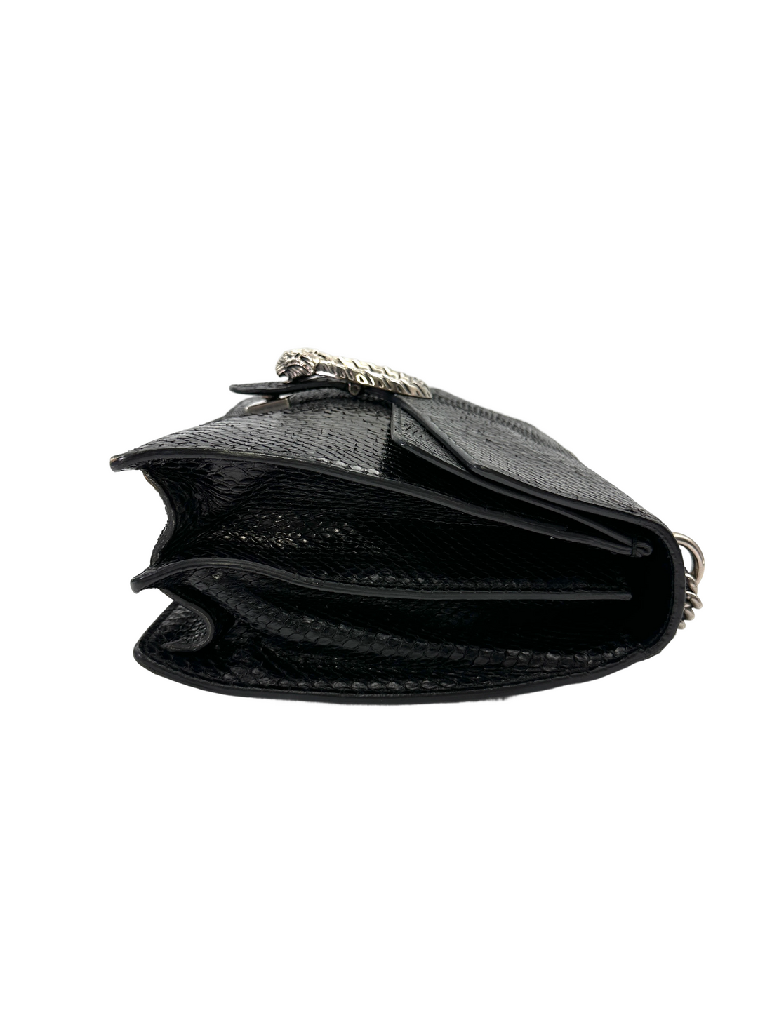 Gucci Dionysus Black Python Leather Small Size Shoulder Bag GG1320