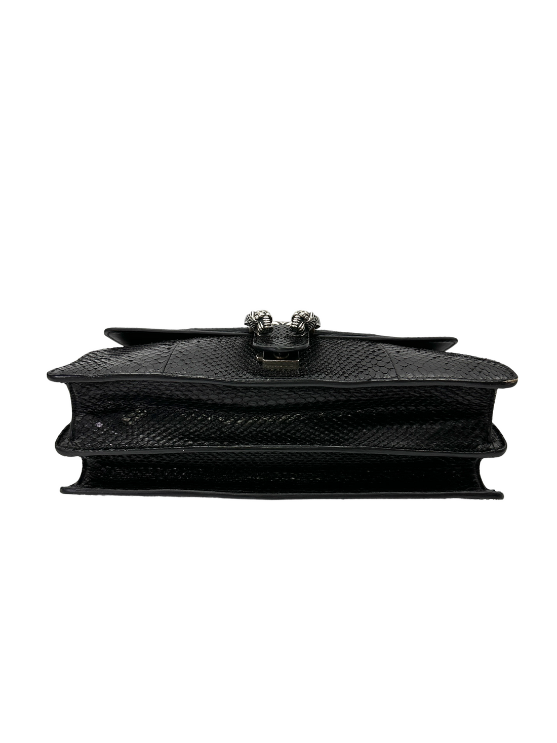 Gucci Dionysus Black Python Leather Small Size Shoulder Bag GG1320