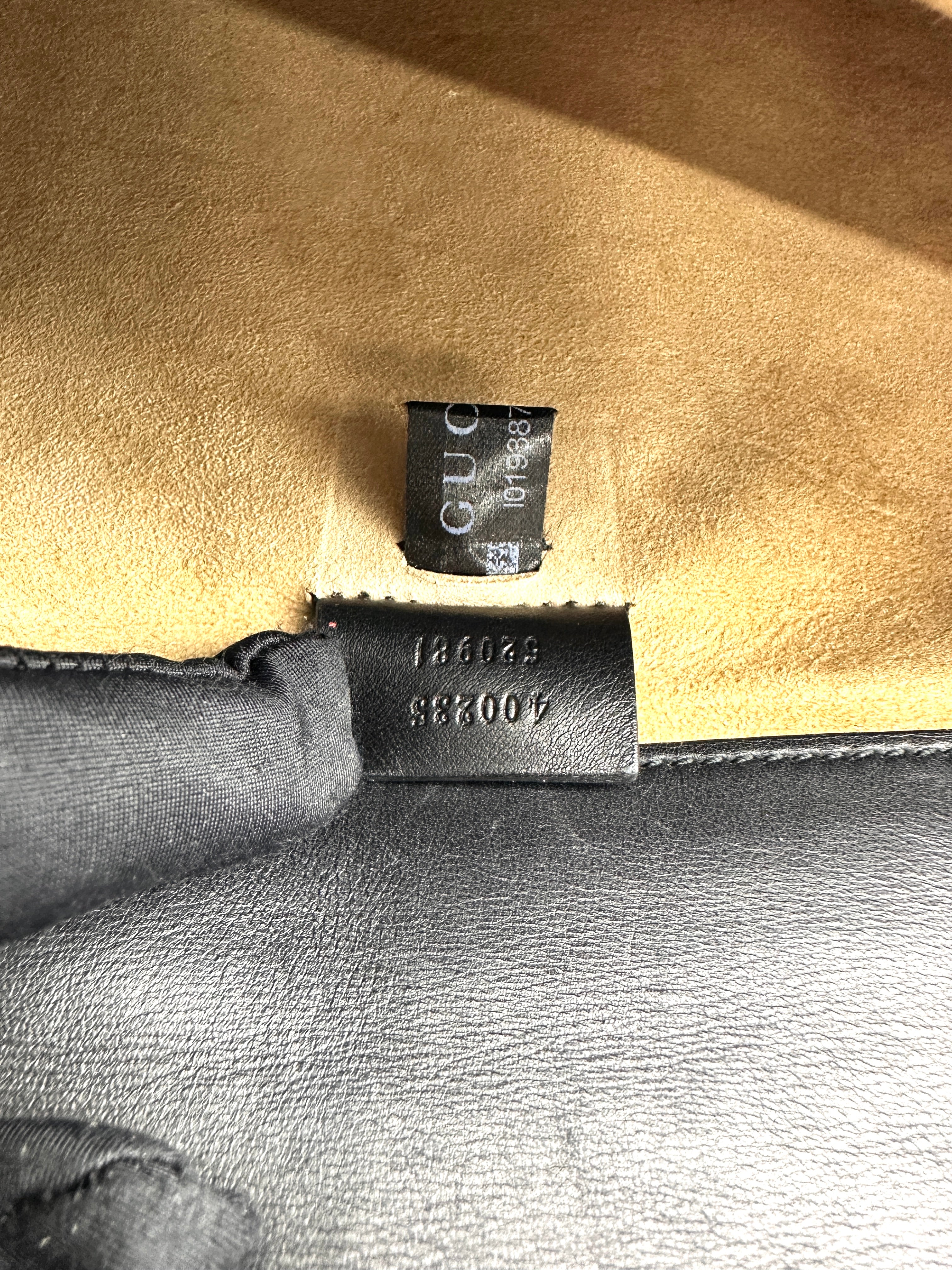 Gucci Dionysus Black Python Leather Small Size Shoulder Bag GG1320