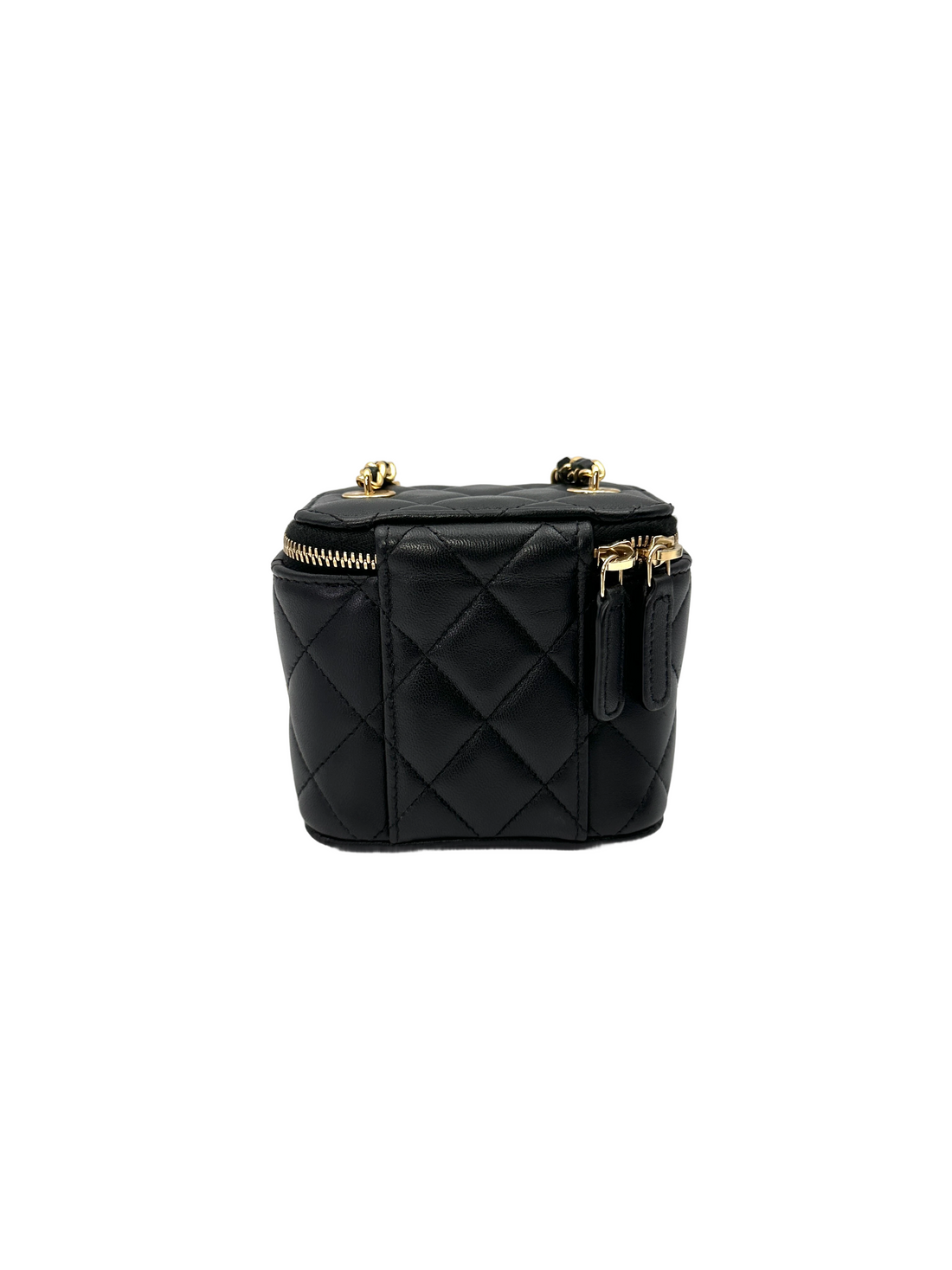 Chanel Cruise Black Quilted Leather Vanity Case(GP***TG) CC2161