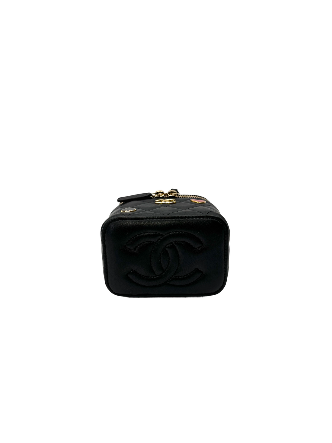 Chanel Cruise Black Quilted Leather Vanity Case(GP***TG) CC2161