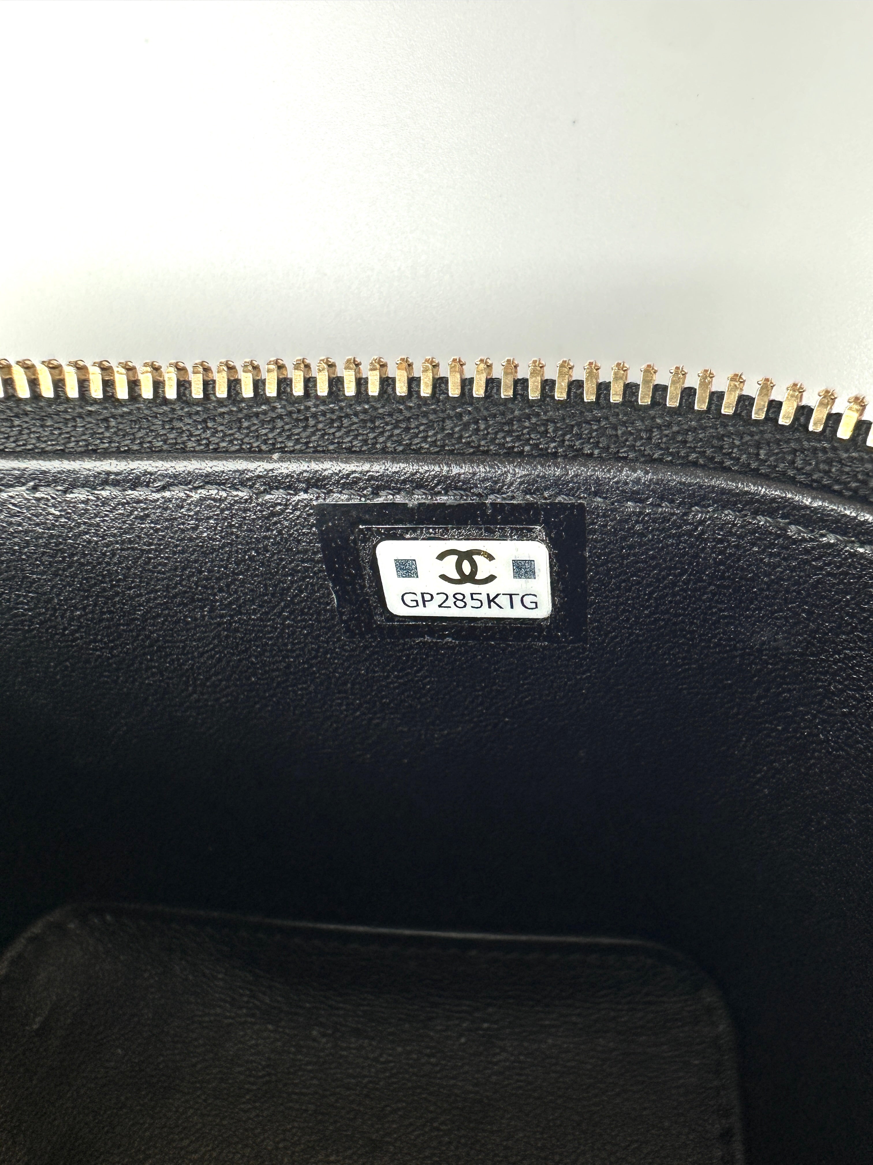 Chanel Cruise Black Quilted Leather Vanity Case(GP***TG) CC2161